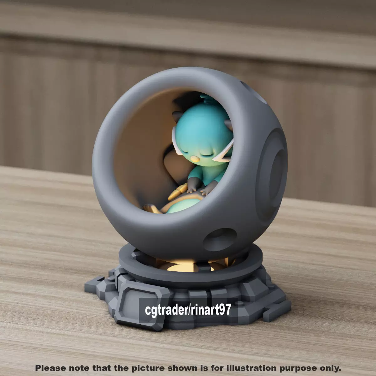 Dewott in healing machine pods 3D print model_14