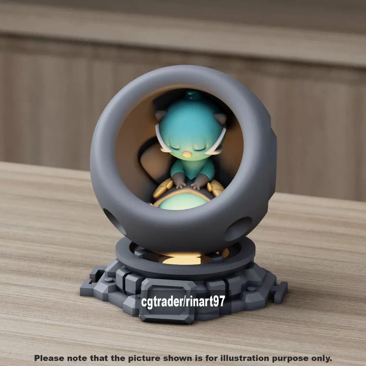 Dewott in healing machine pods 3D print model_7