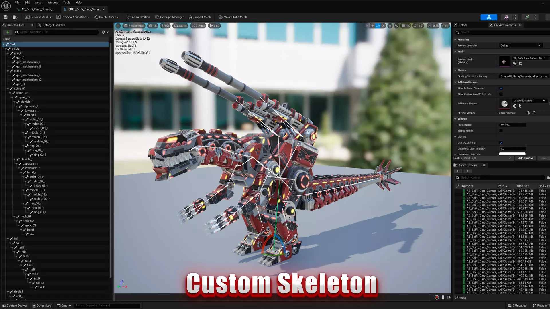 Sci-Fi Dino Gunner Low-poly 3D model_7