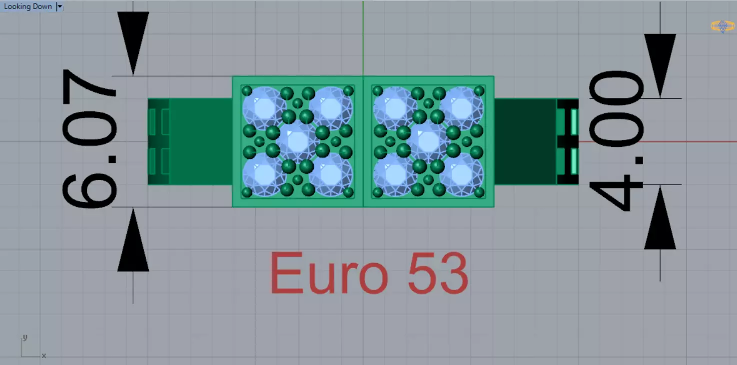 Men White Gold Sapphire and Diamond Ring Model mr0261 3D print model_12