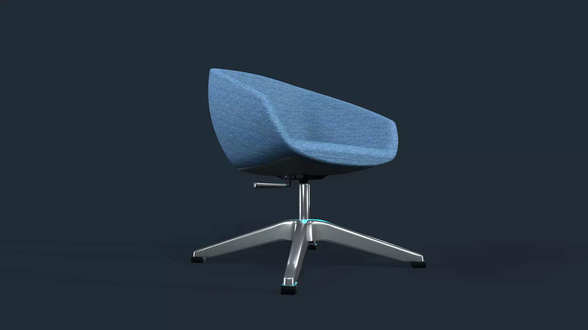 chair  Low-poly 3D model_5