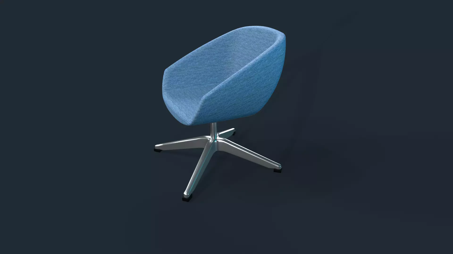 chair  Low-poly 3D model_2