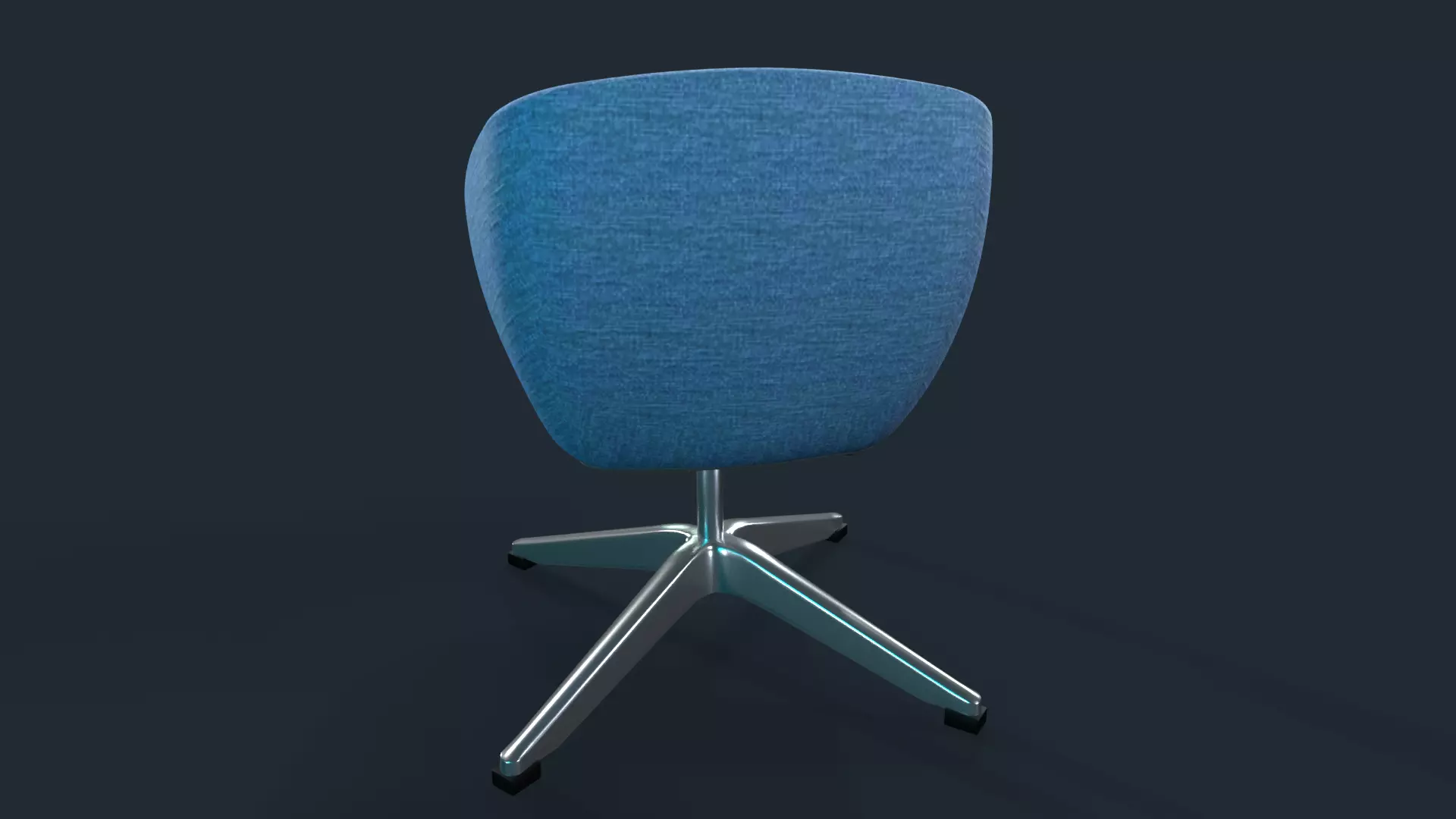 chair  Low-poly 3D model_3
