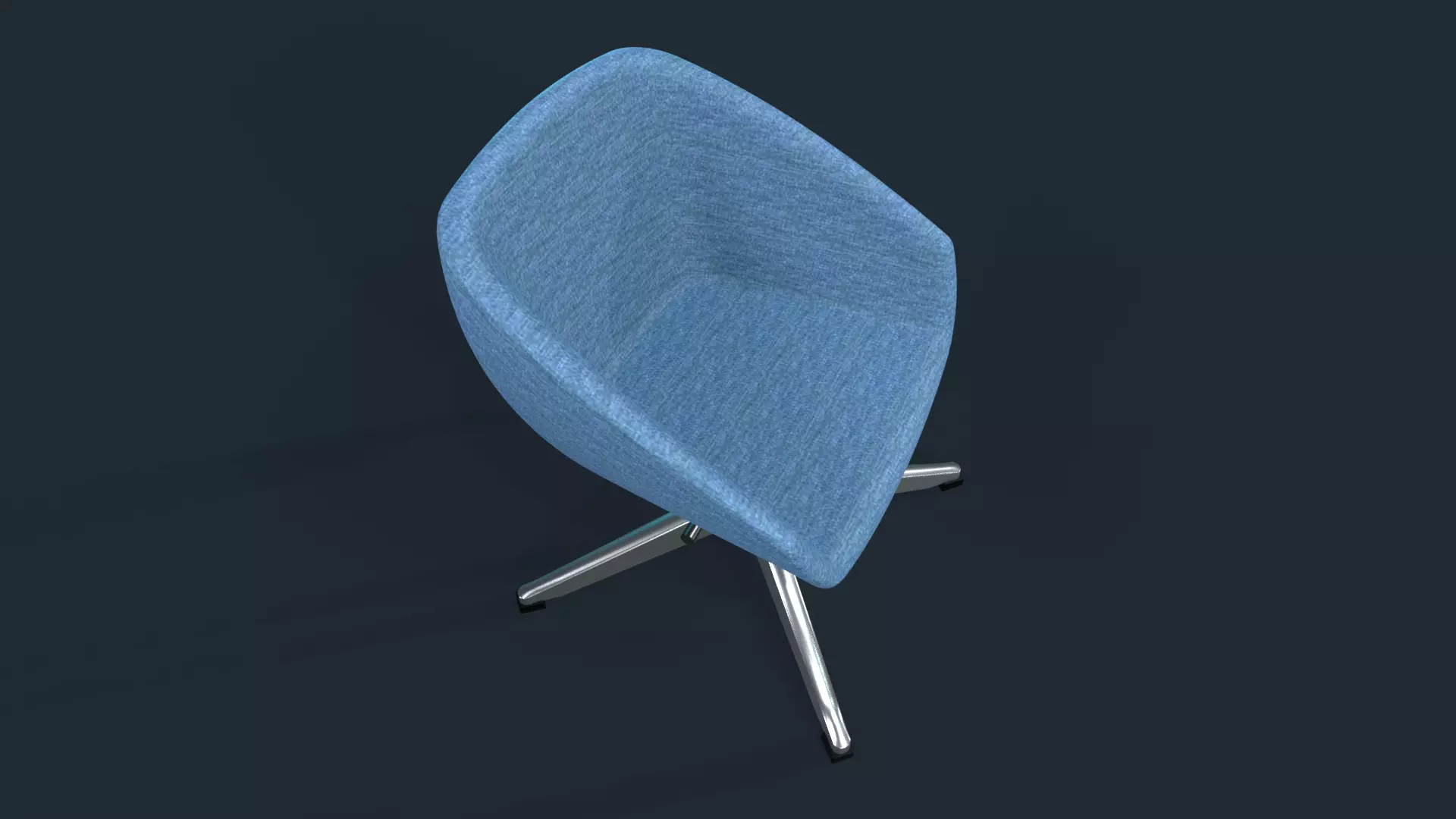 chair  Low-poly 3D model_4