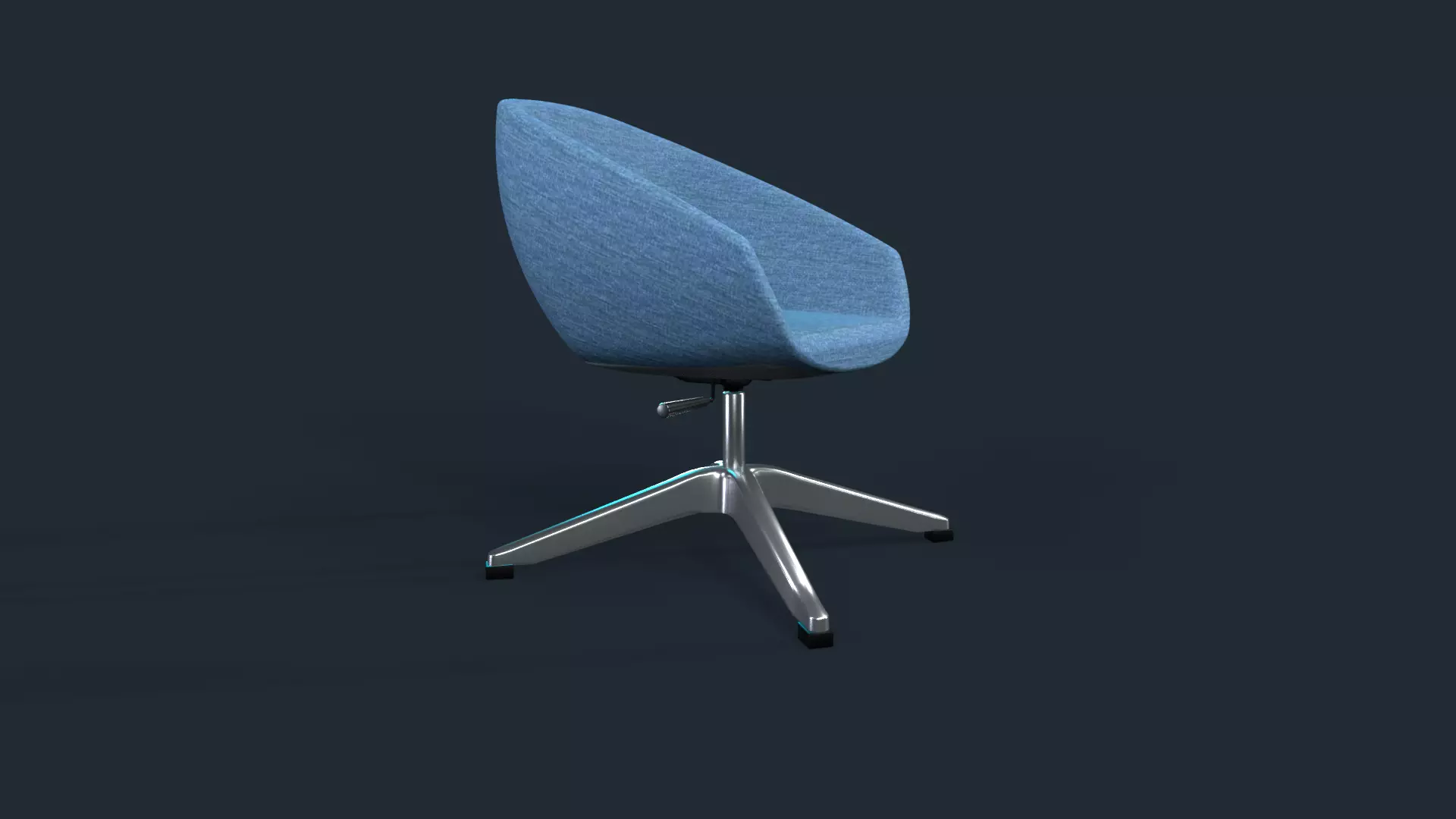 chair  Low-poly 3D model_1