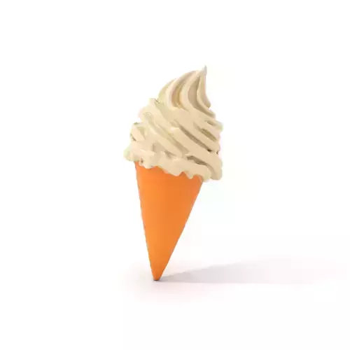 Vanilla Ice Cream Cone model pack