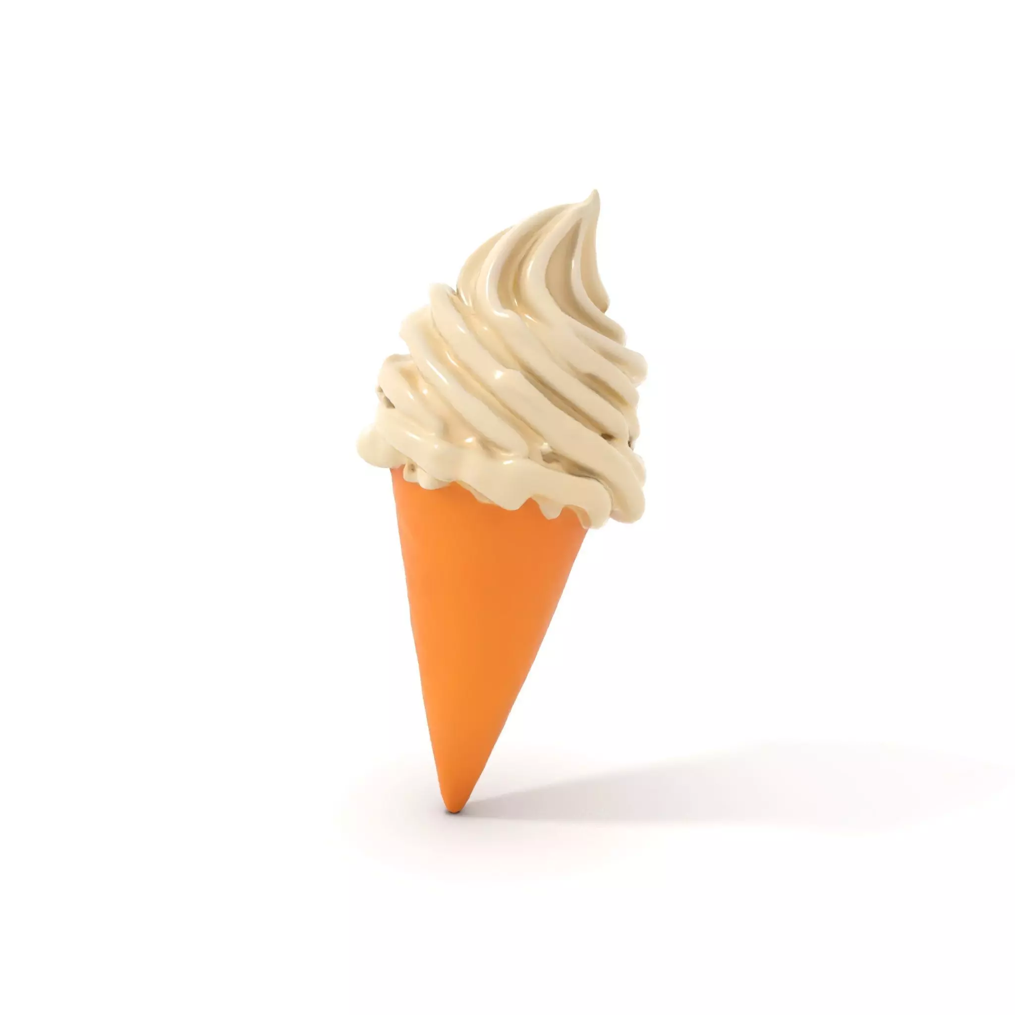 Vanilla Ice Cream Cone model pack Low-poly 3D model_19