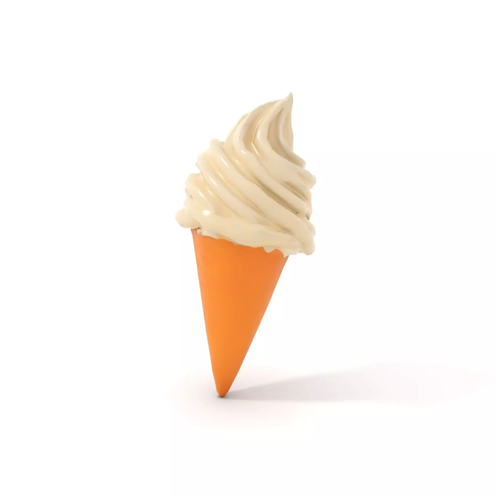 Vanilla Ice Cream Cone model pack Low-poly 3D model_8