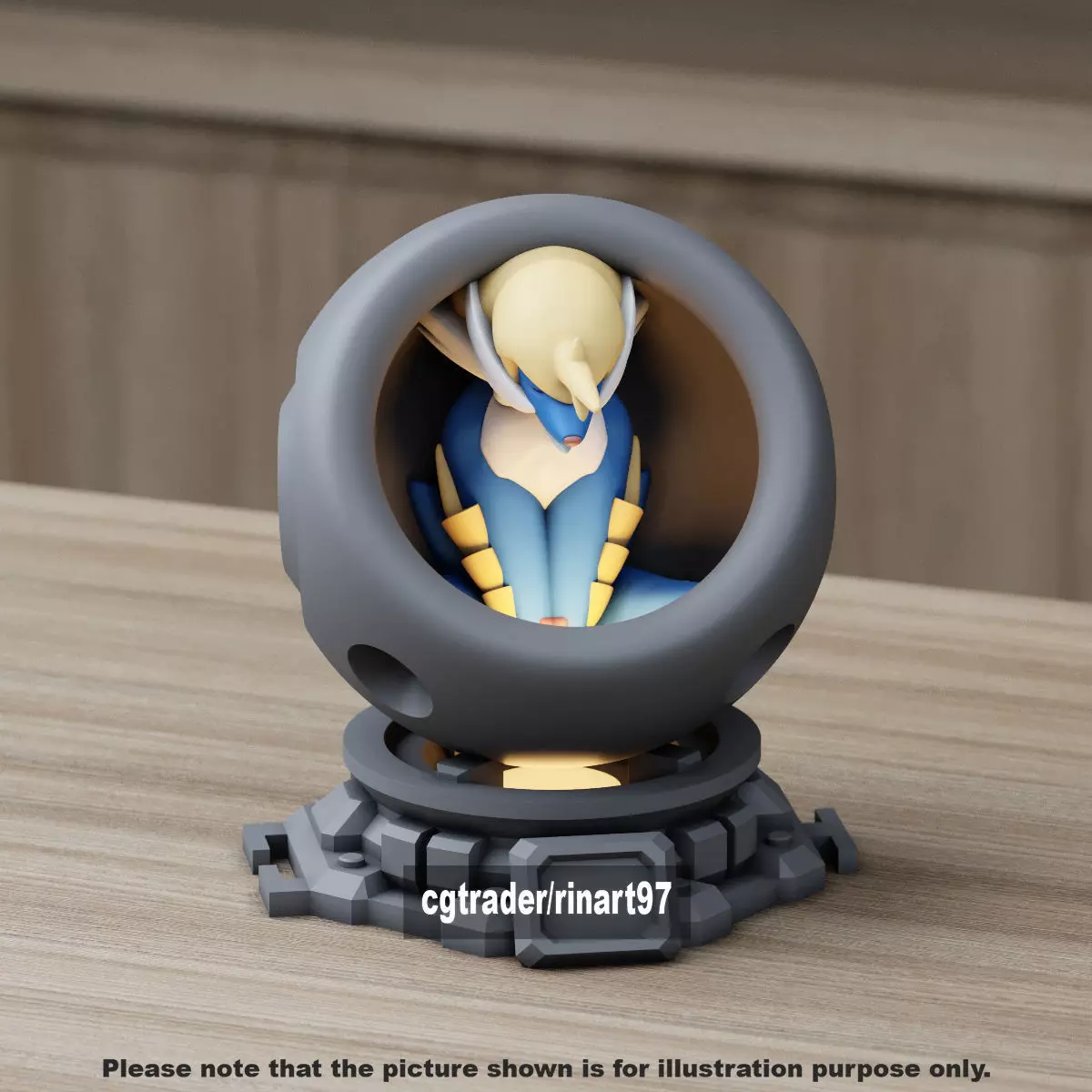 Samurott in healing machine pods 3D print model_9