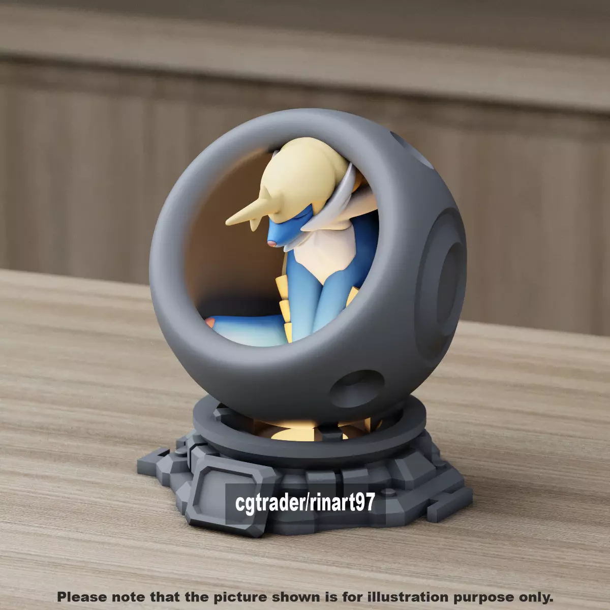 Samurott in healing machine pods 3D print model_14