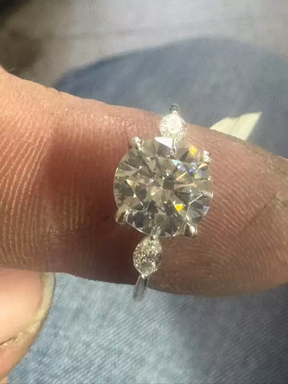 Engagement ring 3D print model