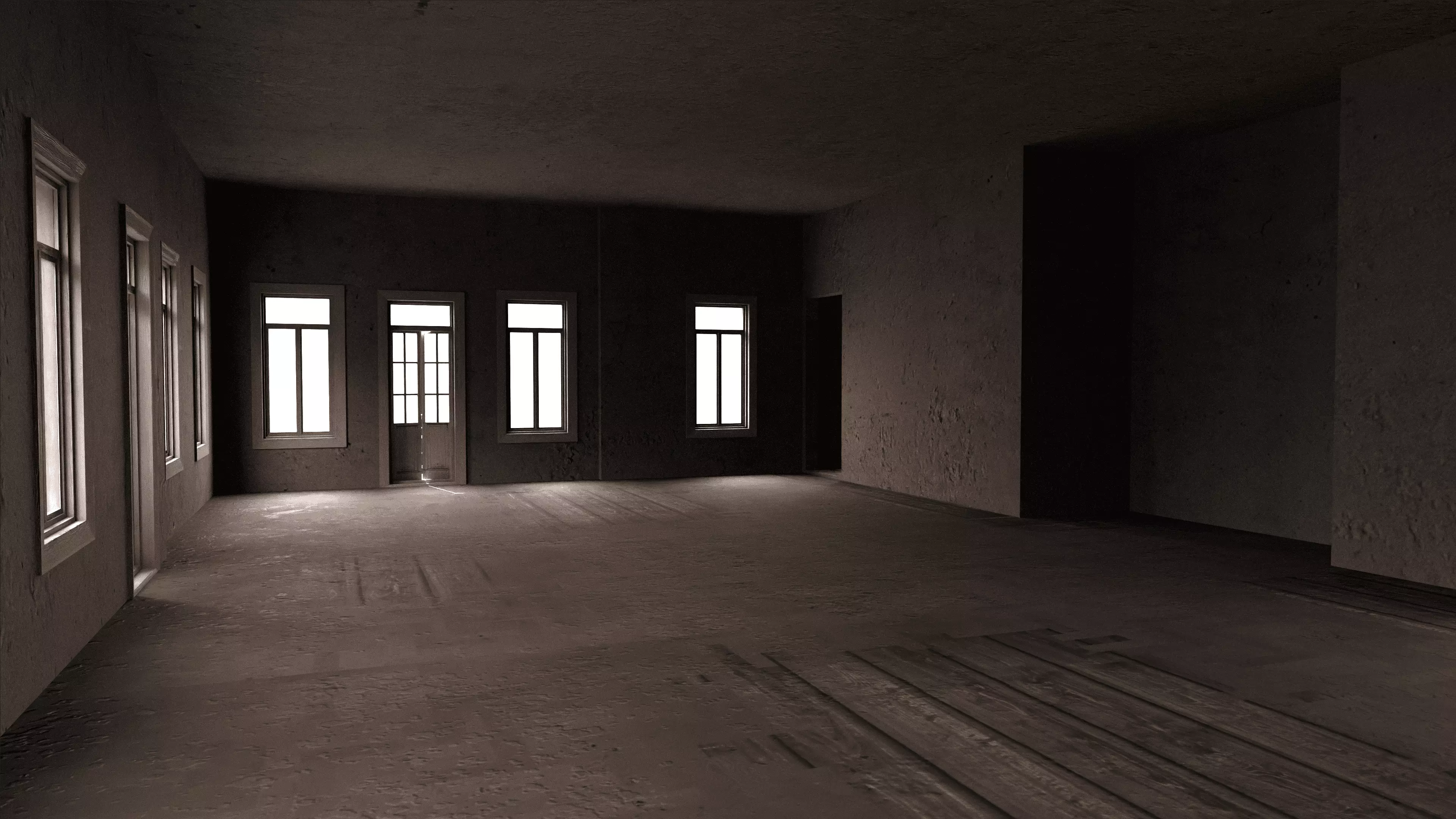 Old City Townhouse Low-poly 3D model_15