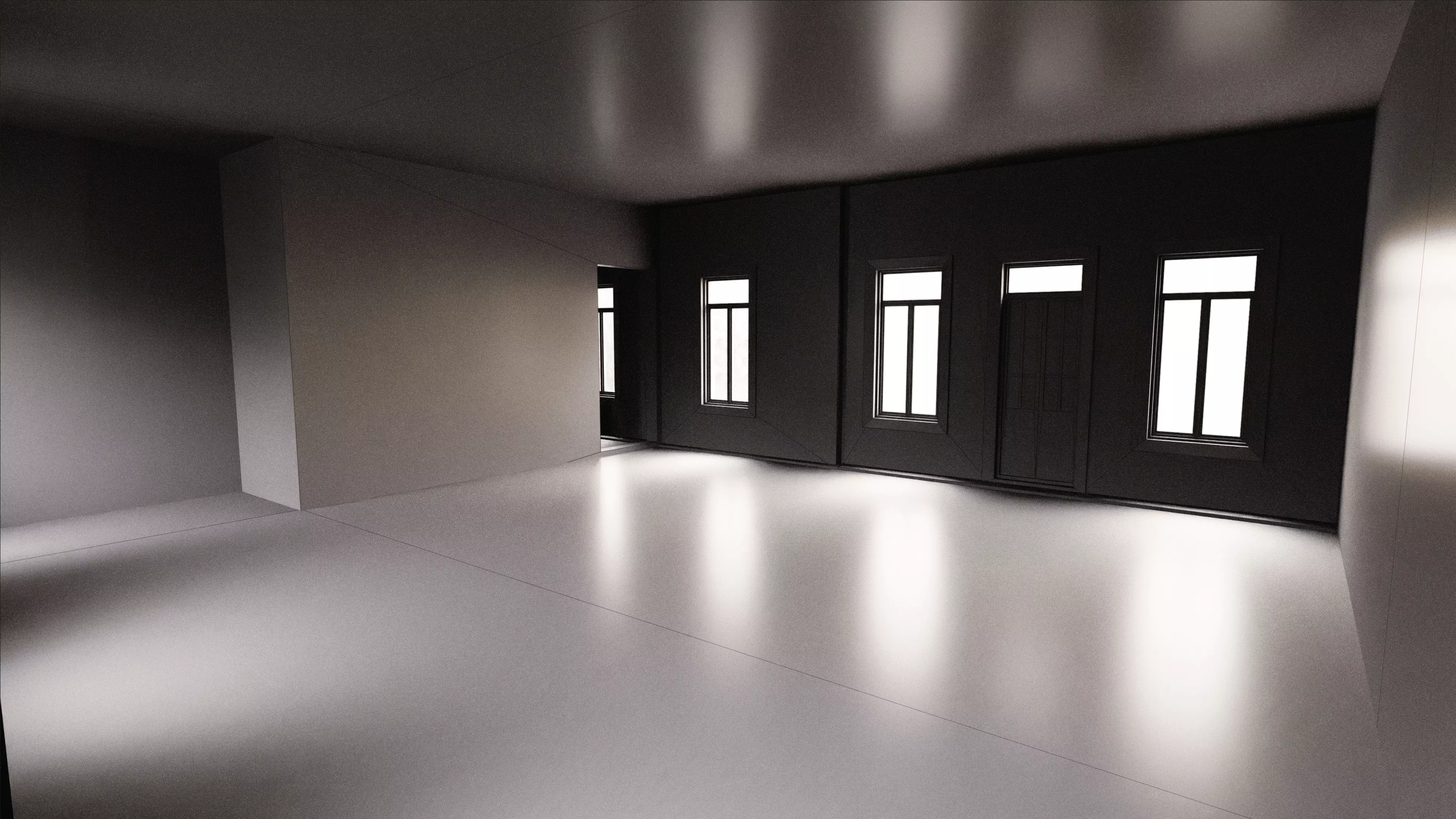 Old City Townhouse Low-poly 3D model_21