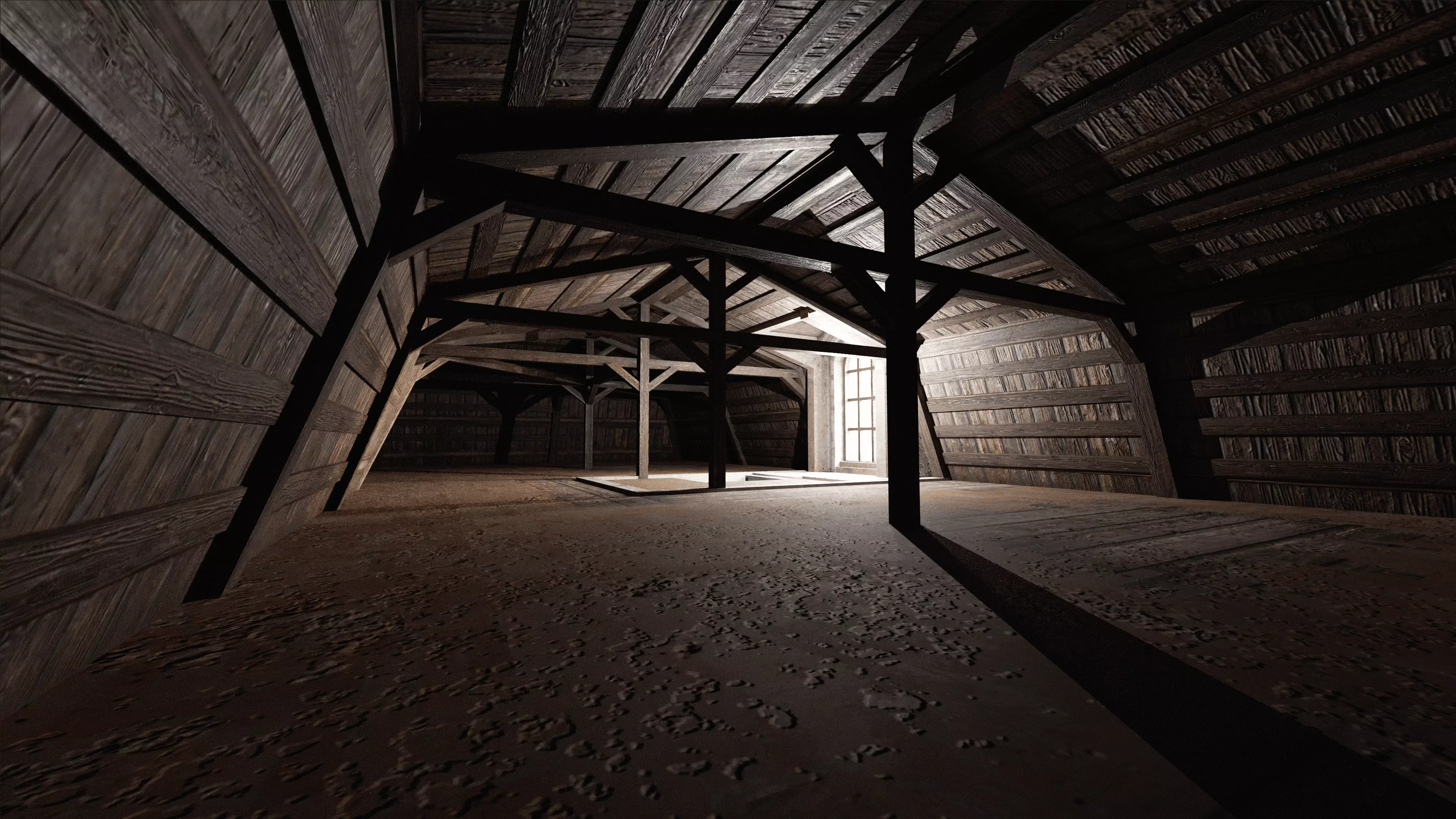 Old City Townhouse Low-poly 3D model_12