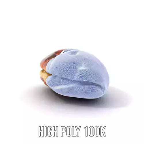 Golden Pastry Delight model pack Low-poly 3D model 4
