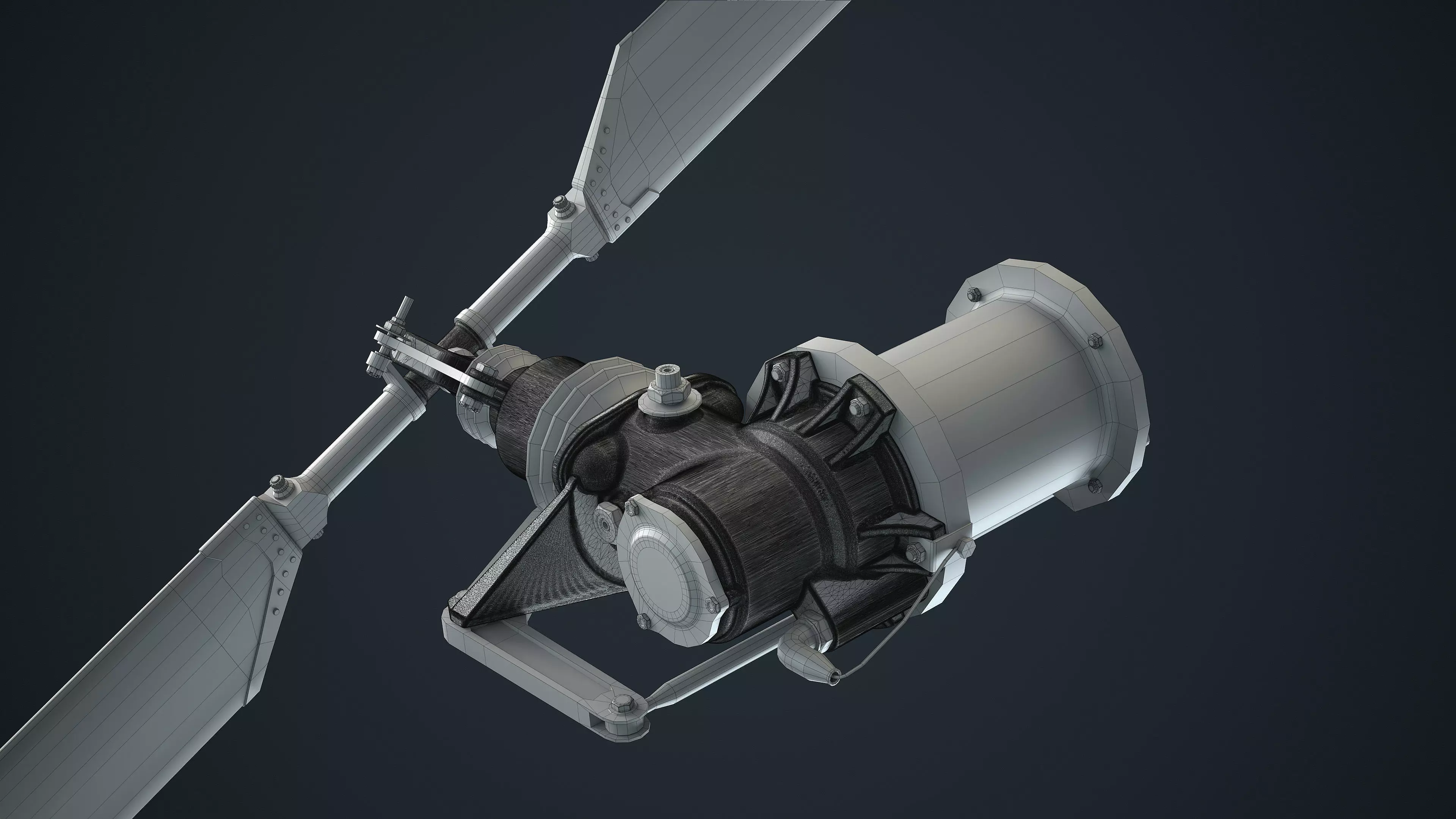 MH-6 Little Bird Rotors High-Poly 3D model_13