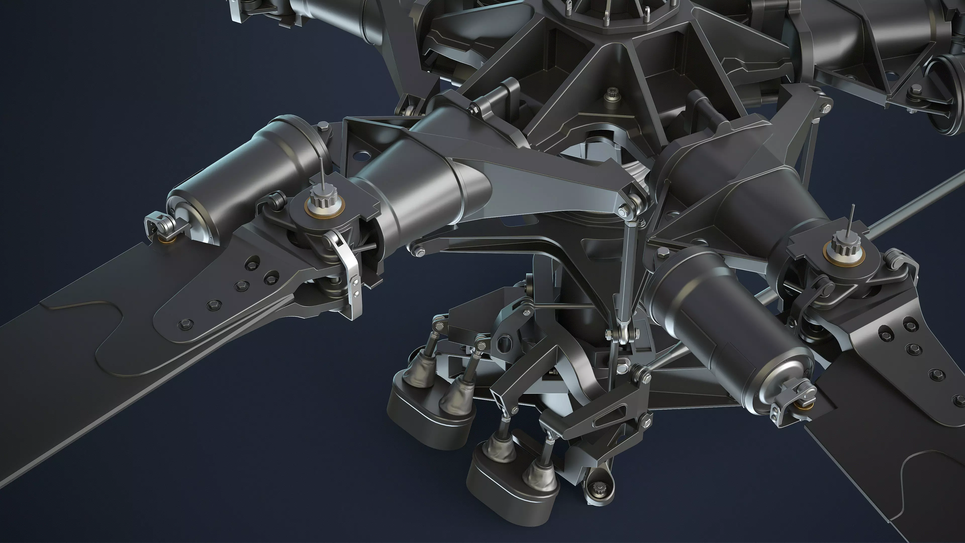 MH-6 Little Bird Rotors High-Poly 3D model_4