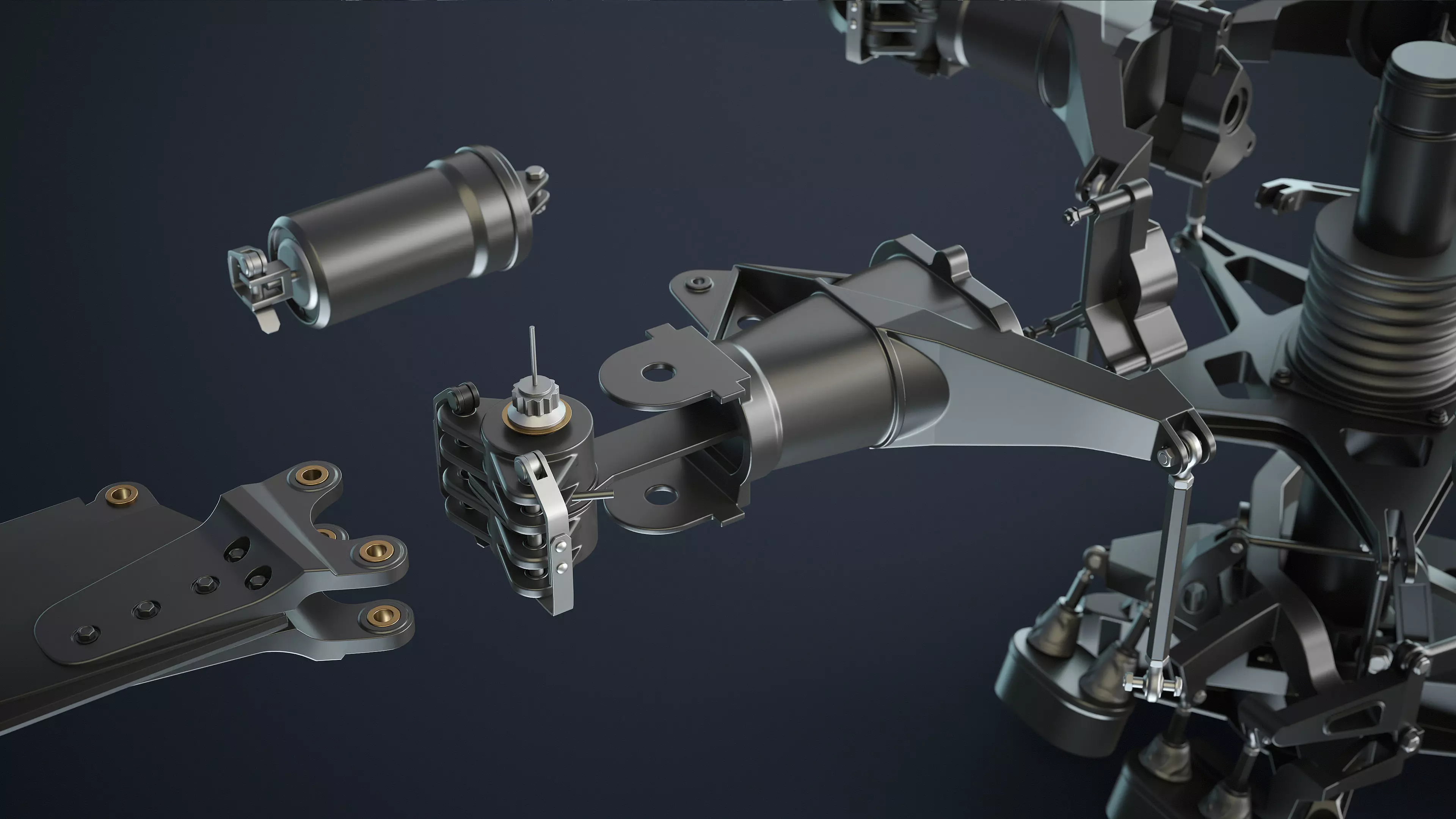 MH-6 Little Bird Rotors High-Poly 3D model_7