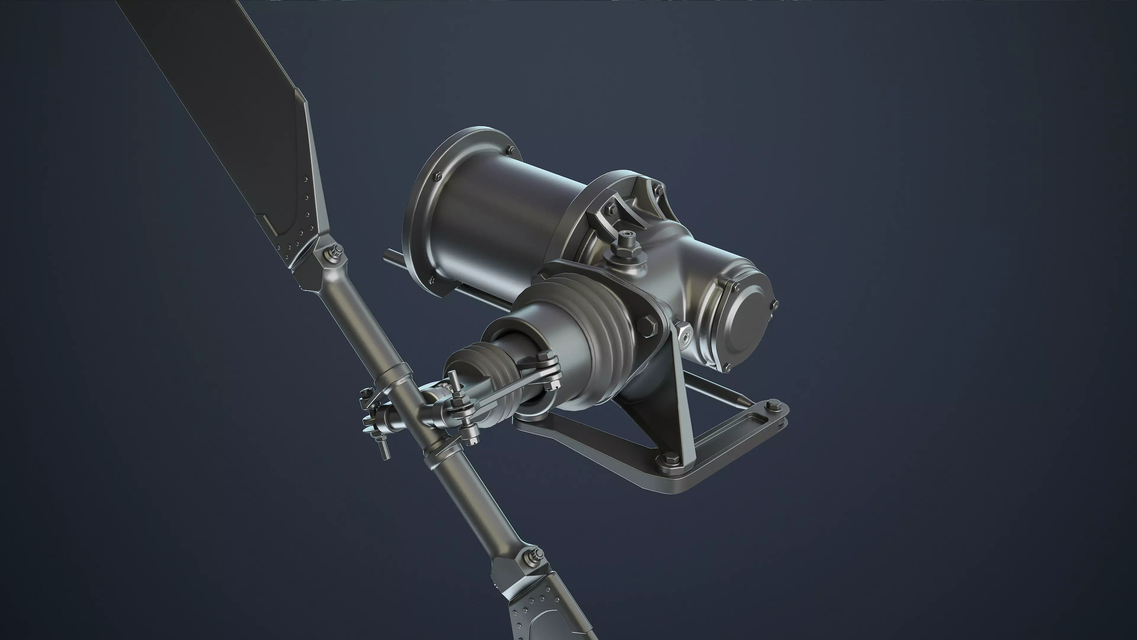 MH-6 Little Bird Rotors High-Poly 3D model_8