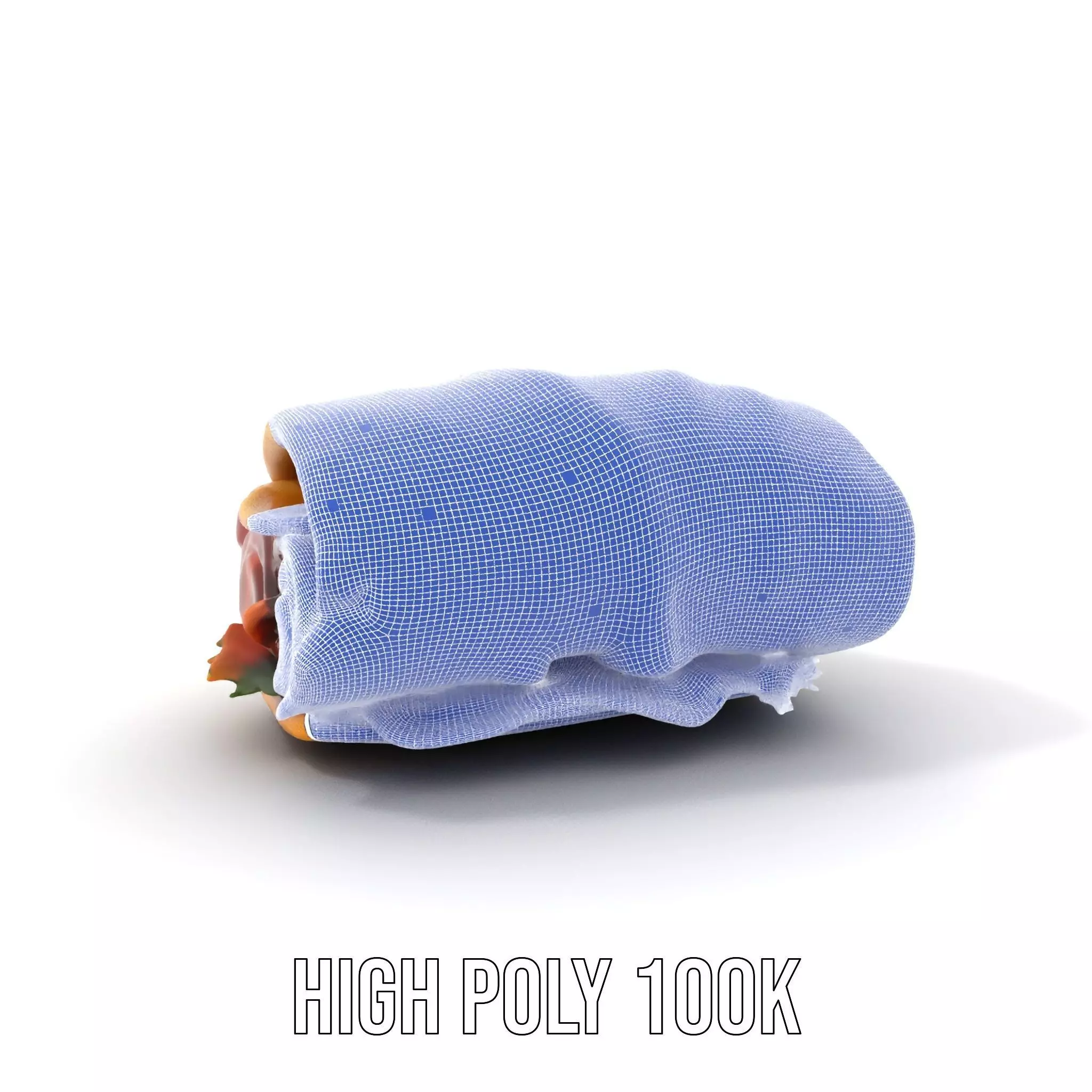 Spicy Chicken Wrap model pack Low-poly 3D model_5