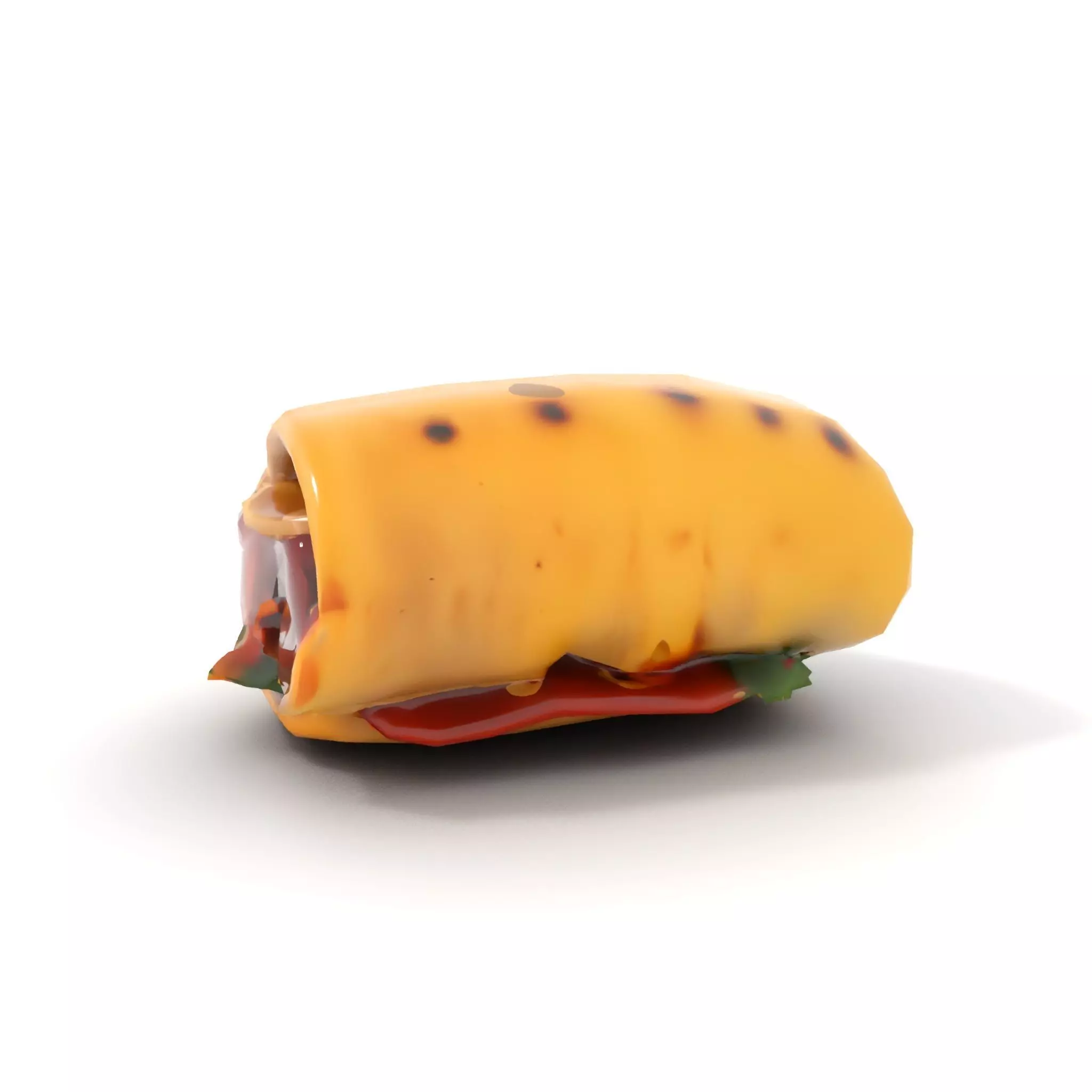 Spicy Chicken Wrap model pack Low-poly 3D model_15