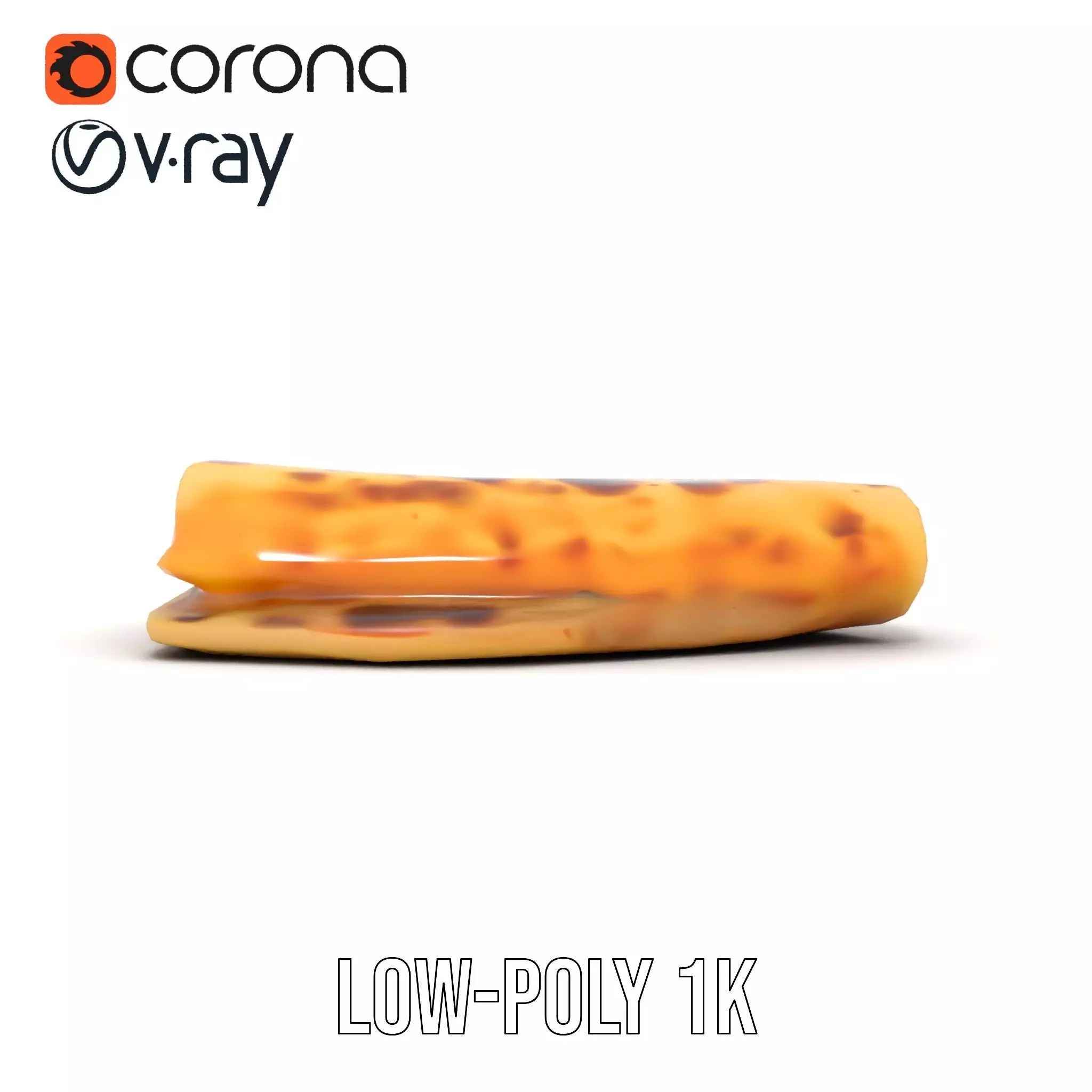 Cheesy Quesadilla model pack Low-poly 3D model_13