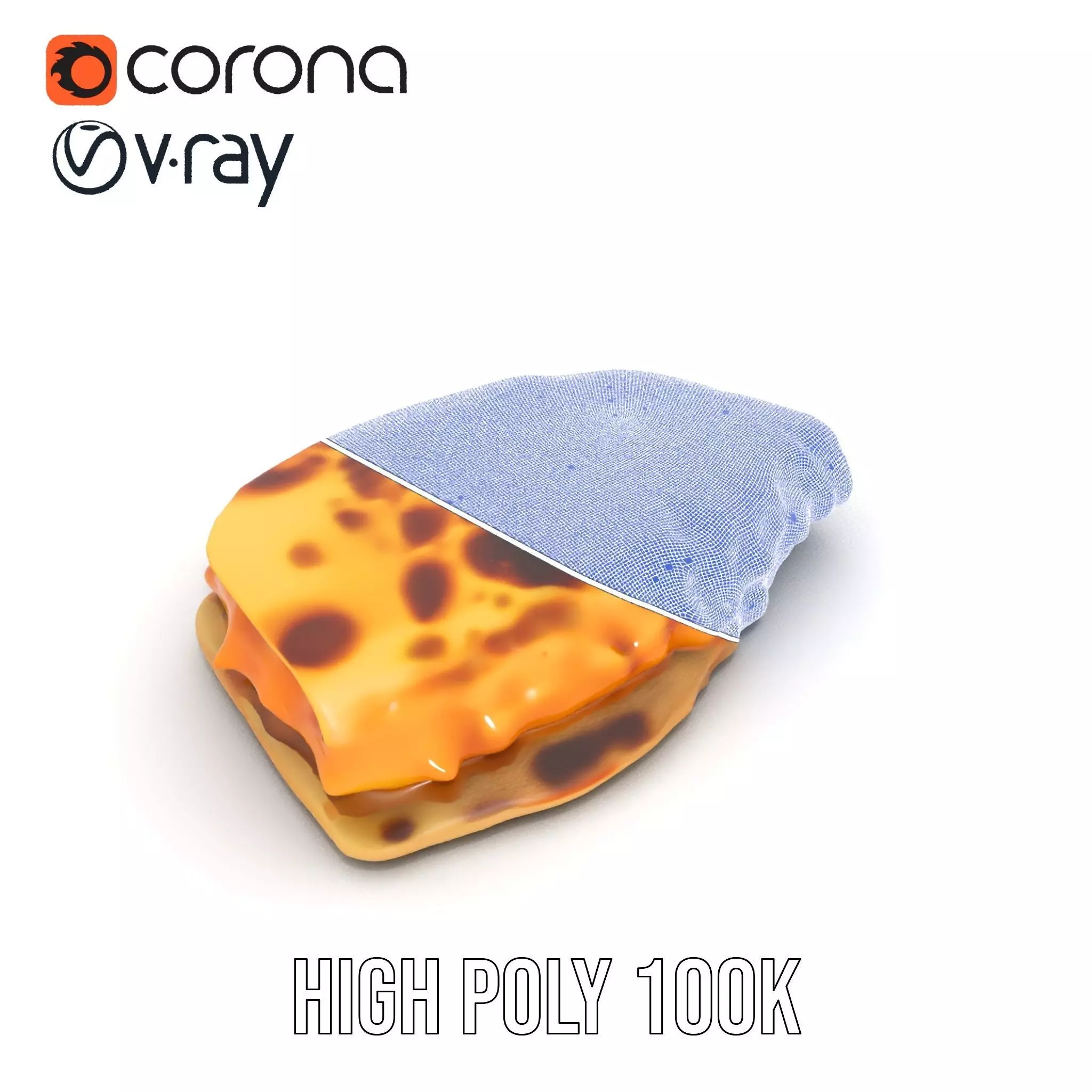 Cheesy Quesadilla model pack Low-poly 3D model_29