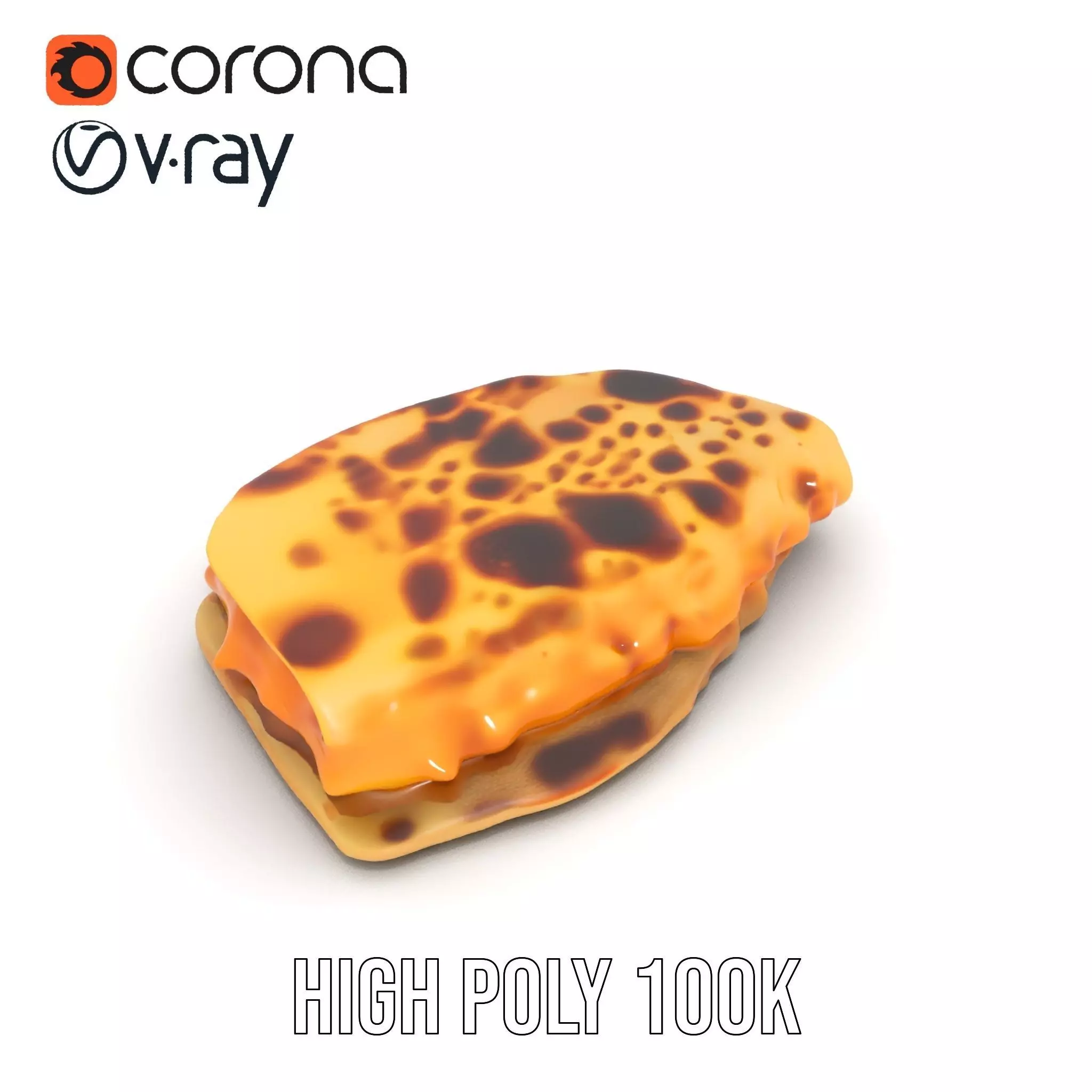 Cheesy Quesadilla model pack Low-poly 3D model_21