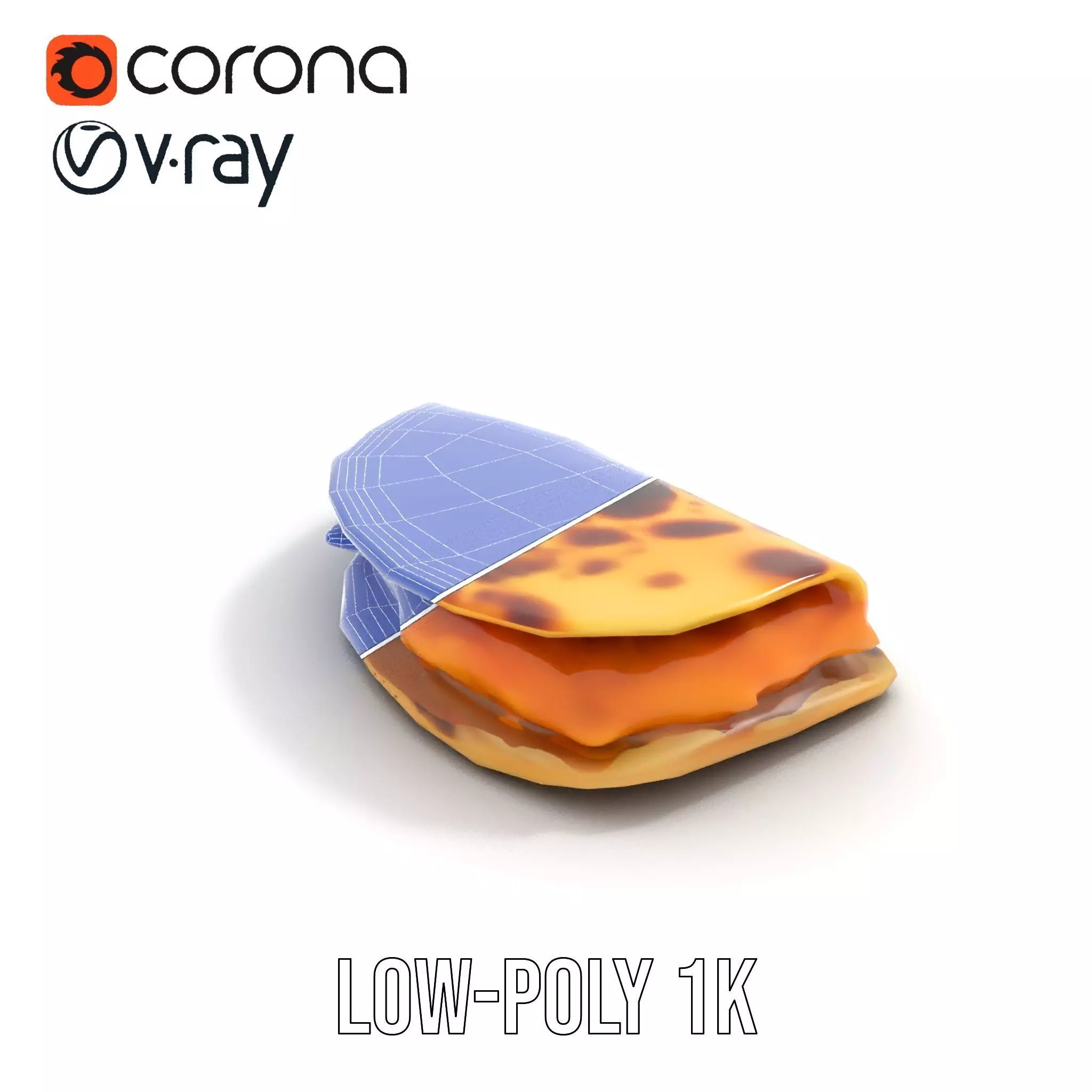 Cheesy Quesadilla model pack Low-poly 3D model_23