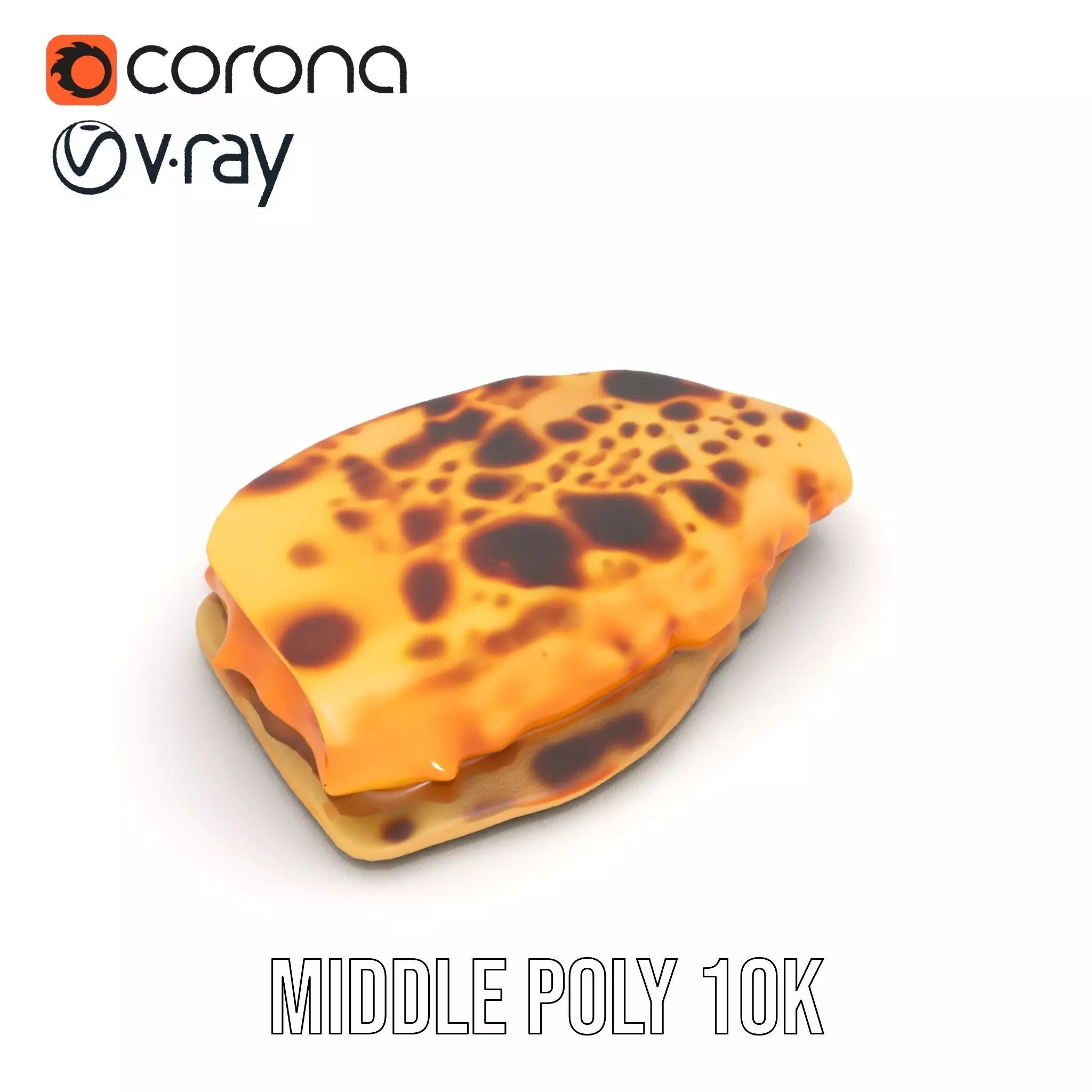 Cheesy Quesadilla model pack Low-poly 3D model_17