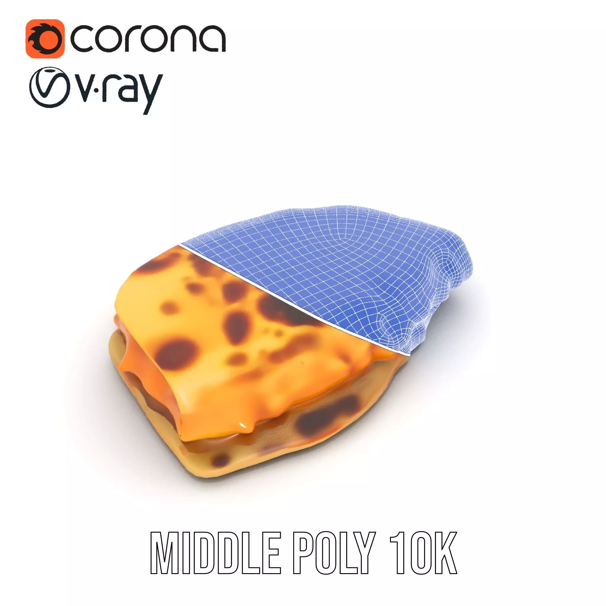 Cheesy Quesadilla model pack Low-poly 3D model_27