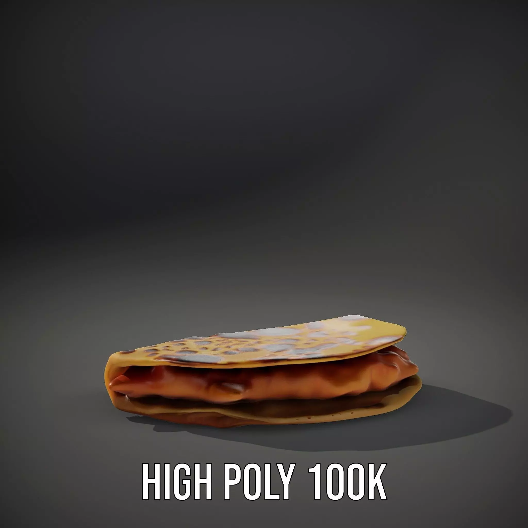 Cheesy Quesadilla model pack Low-poly 3D model_11