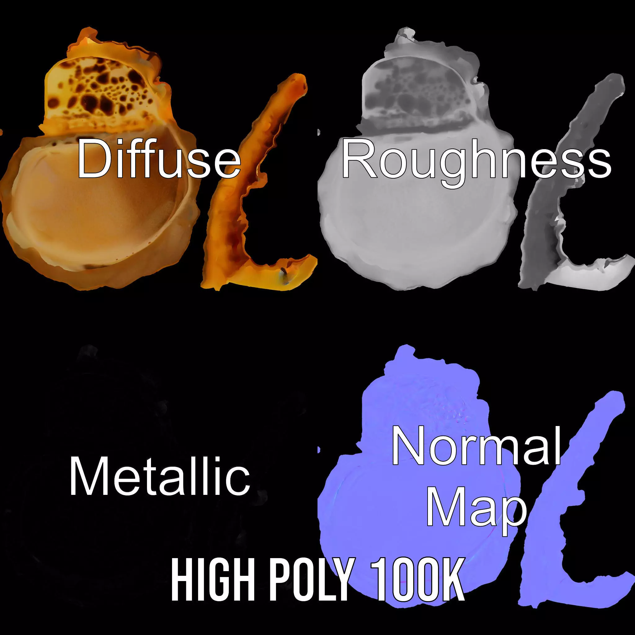 Cheesy Quesadilla model pack Low-poly 3D model_4