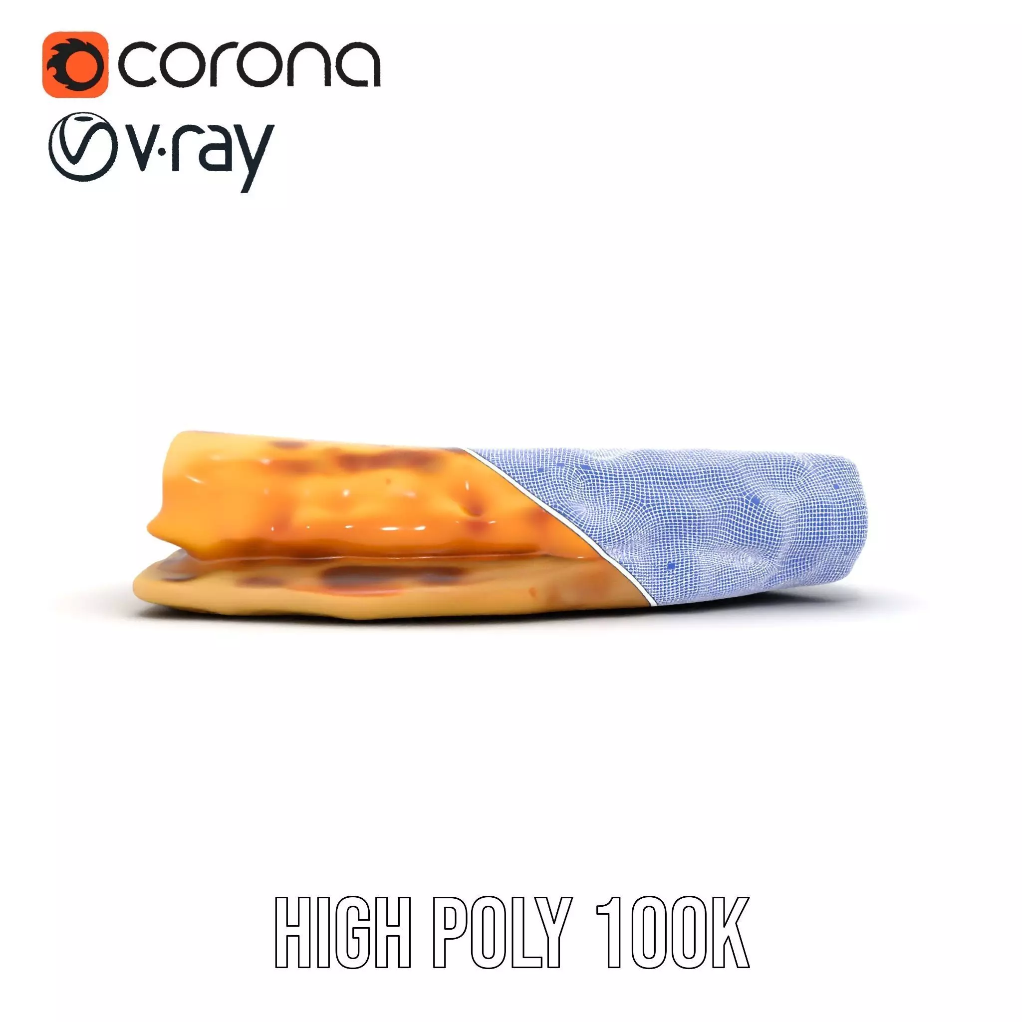 Cheesy Quesadilla model pack Low-poly 3D model_32