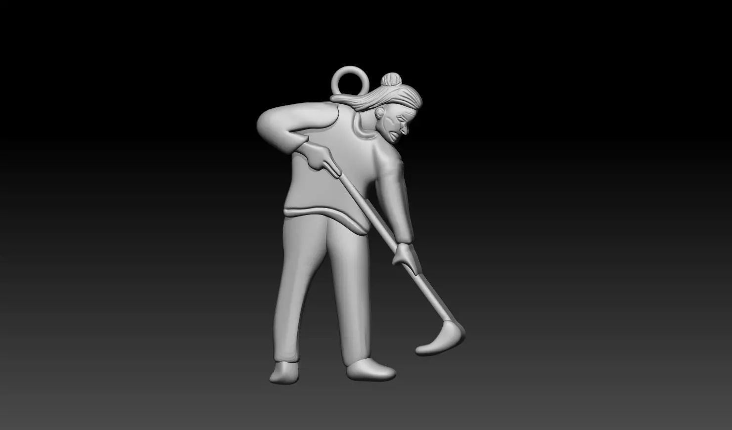 Cropping man 3d relief 3D Printable Model 3D print model