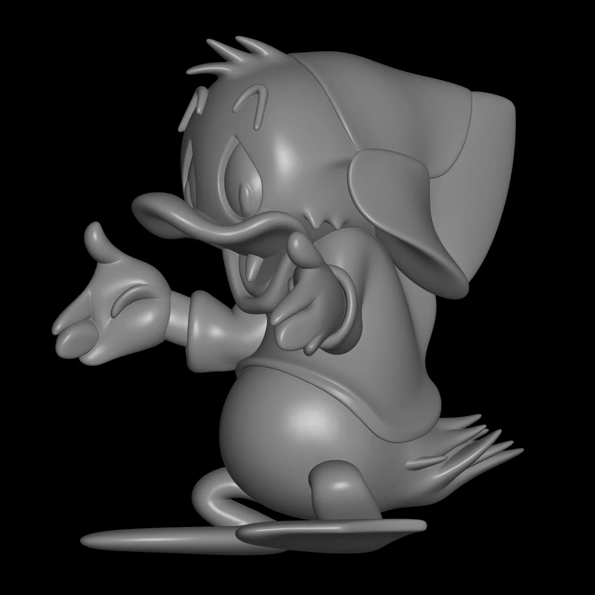 donald duck cousin 3D print model_2