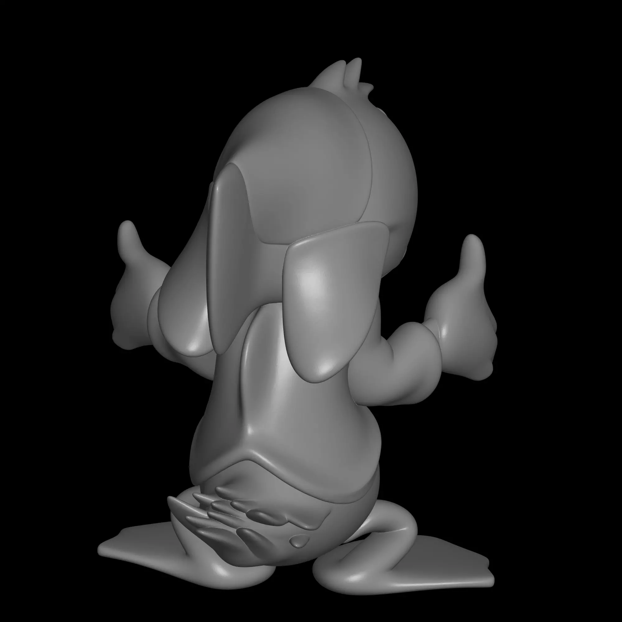donald duck cousin 3D print model_3
