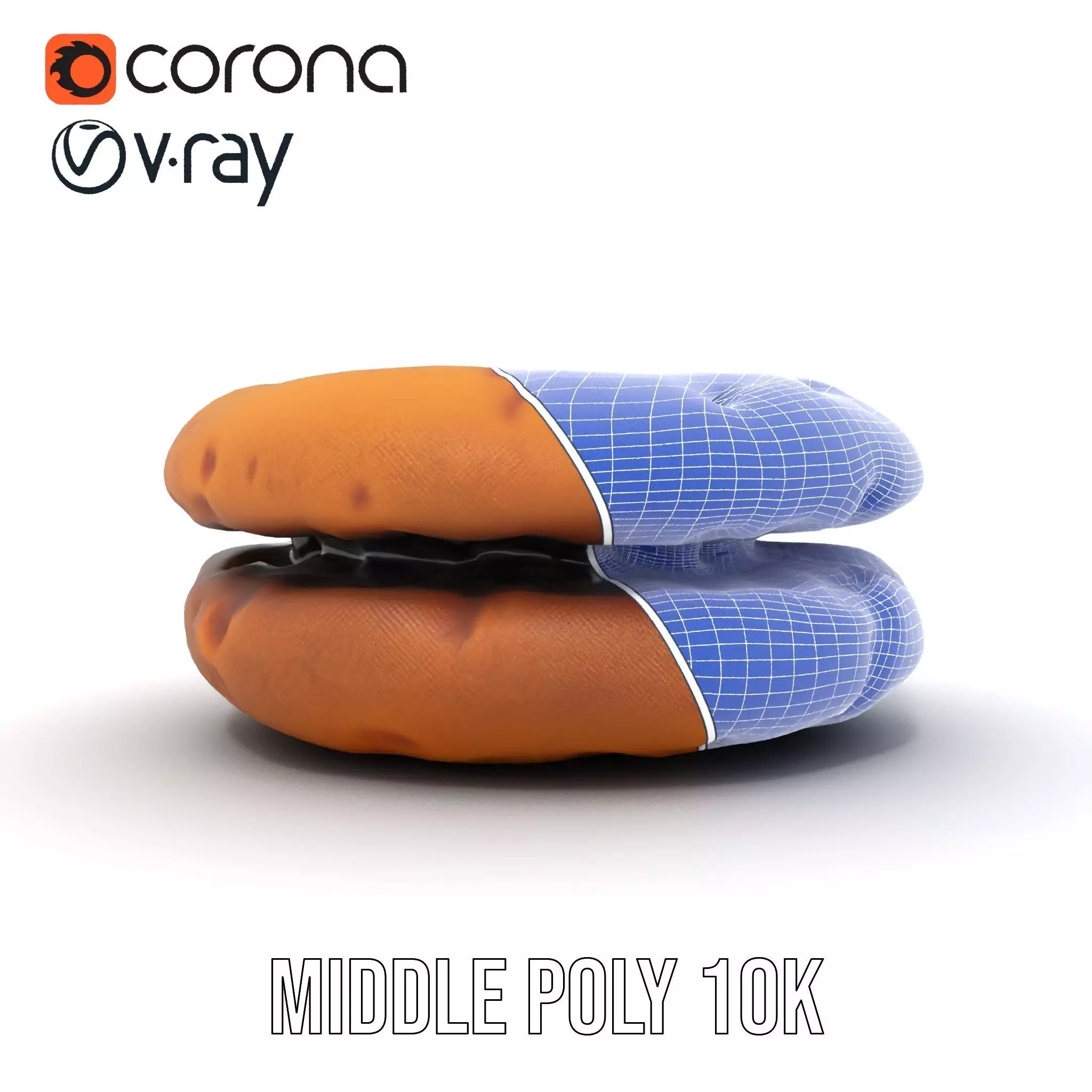 Chocolate Chip Cookie model pack Low-poly 3D model_30