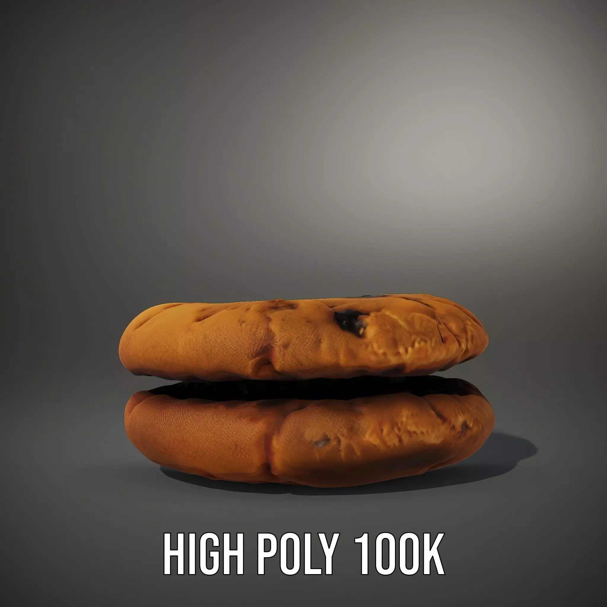 Chocolate Chip Cookie model pack Low-poly 3D model_21