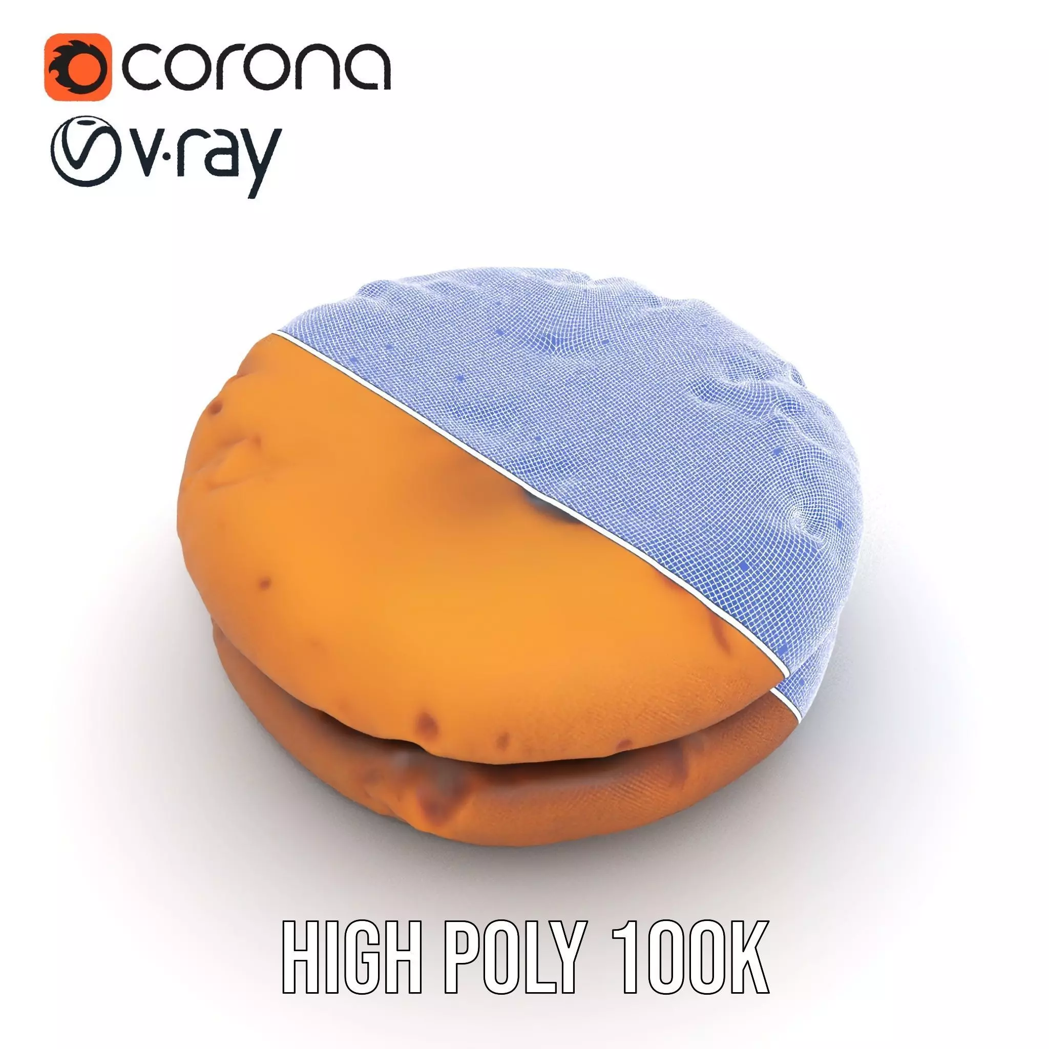 Chocolate Chip Cookie model pack Low-poly 3D model_33