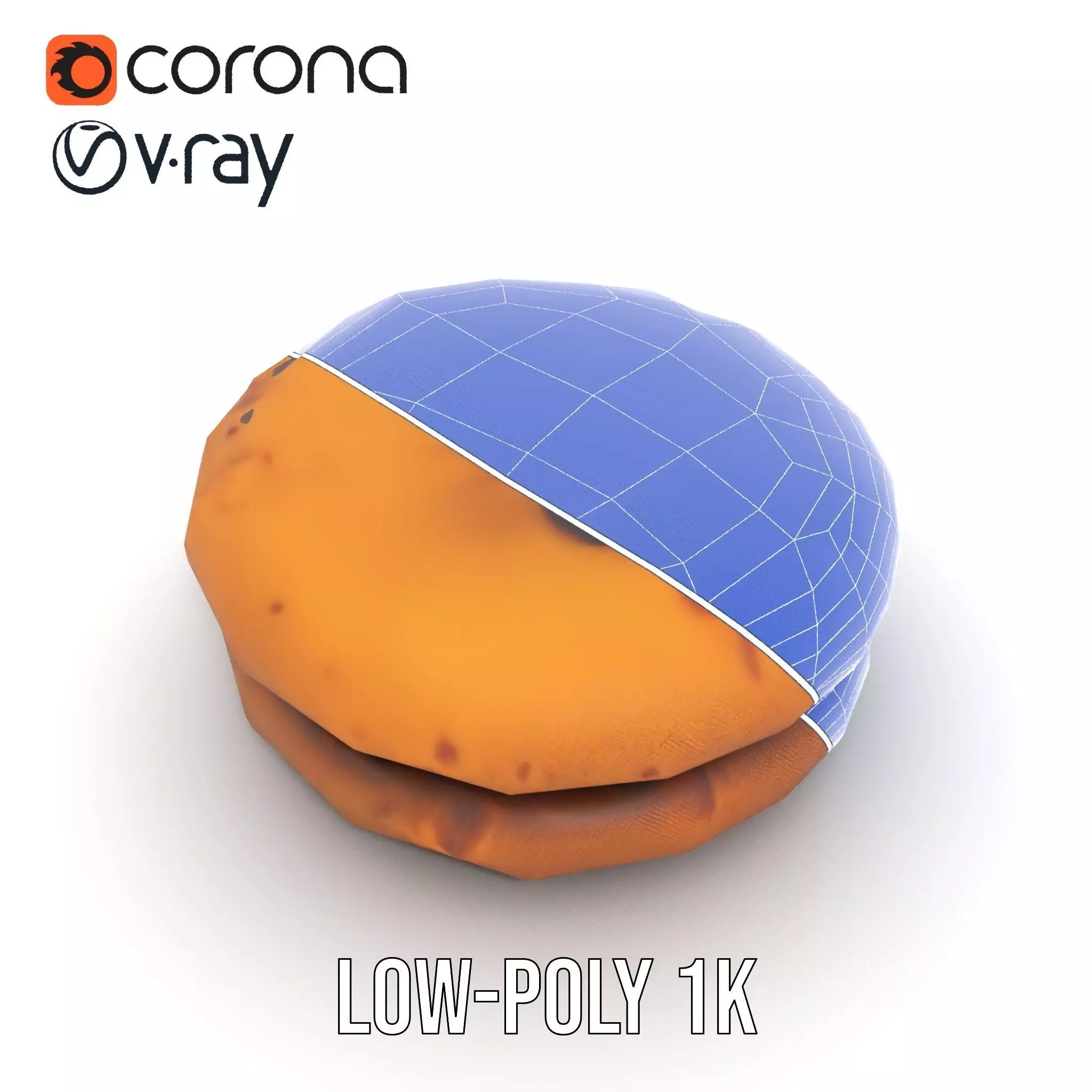 Chocolate Chip Cookie model pack Low-poly 3D model_23