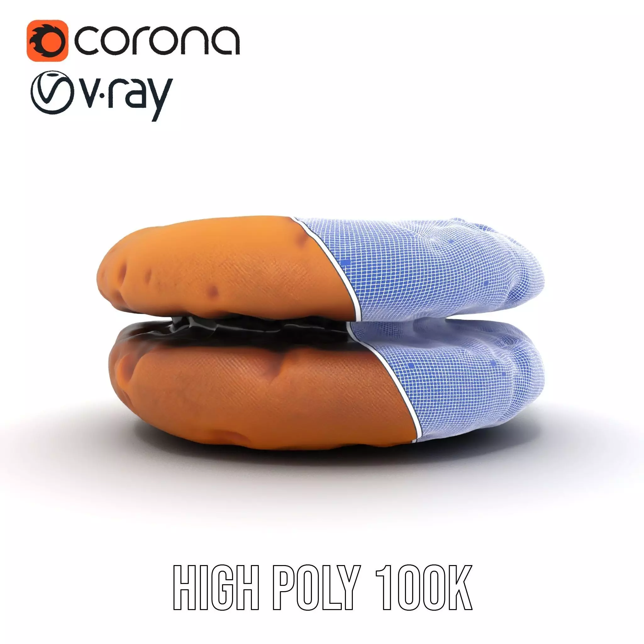 Chocolate Chip Cookie model pack Low-poly 3D model_35