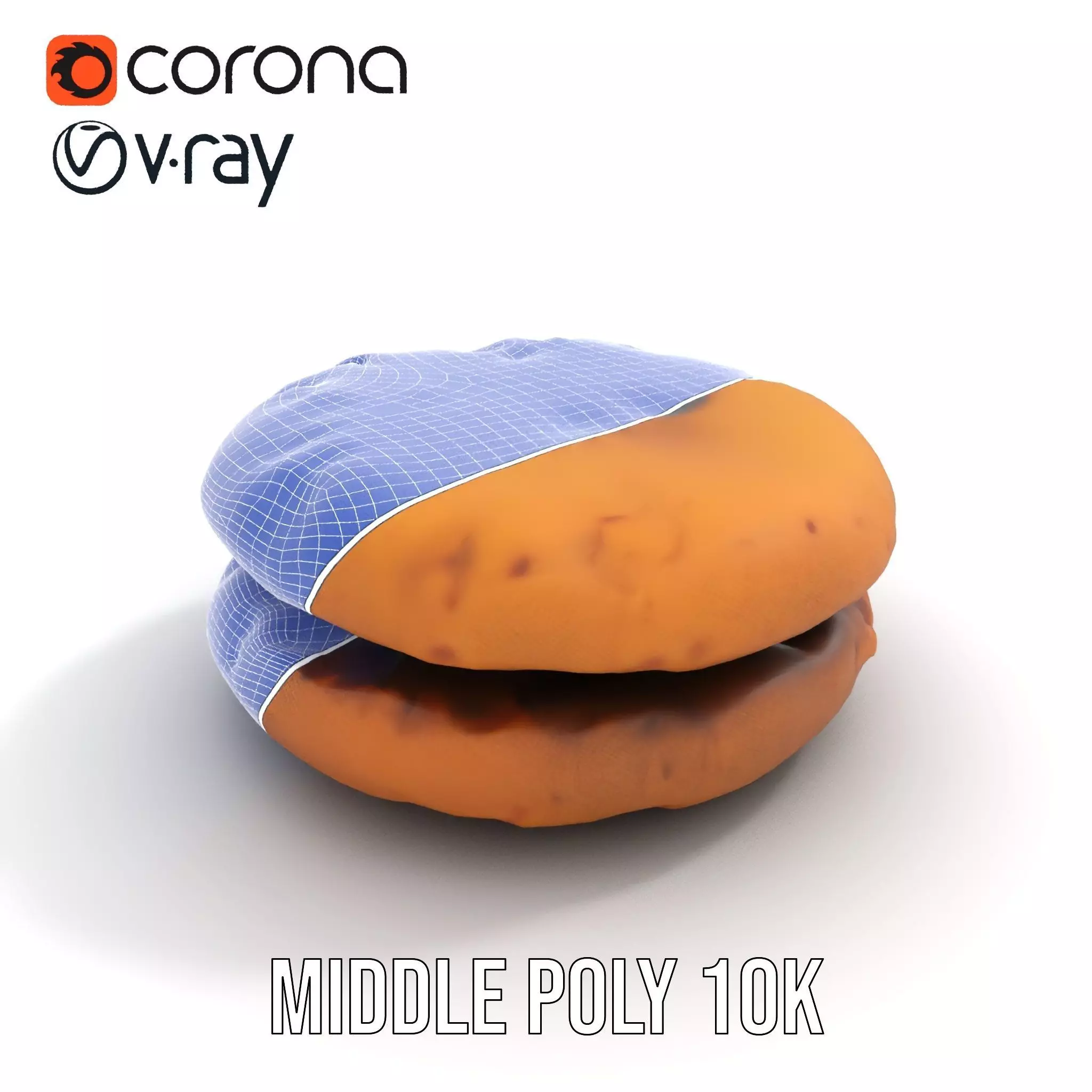 Chocolate Chip Cookie model pack Low-poly 3D model_22