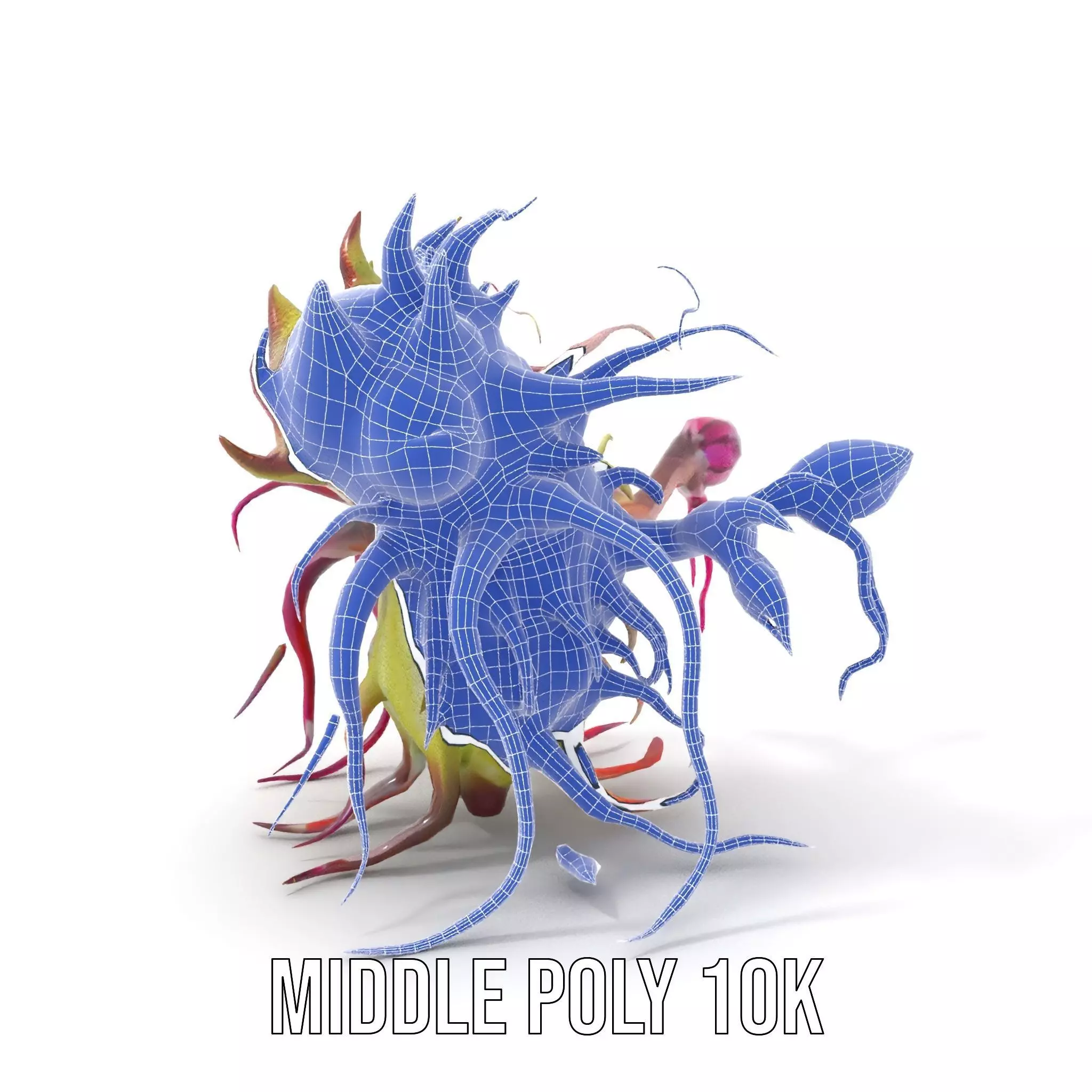 Alien Flora Burst model pack Low-poly 3D model_22