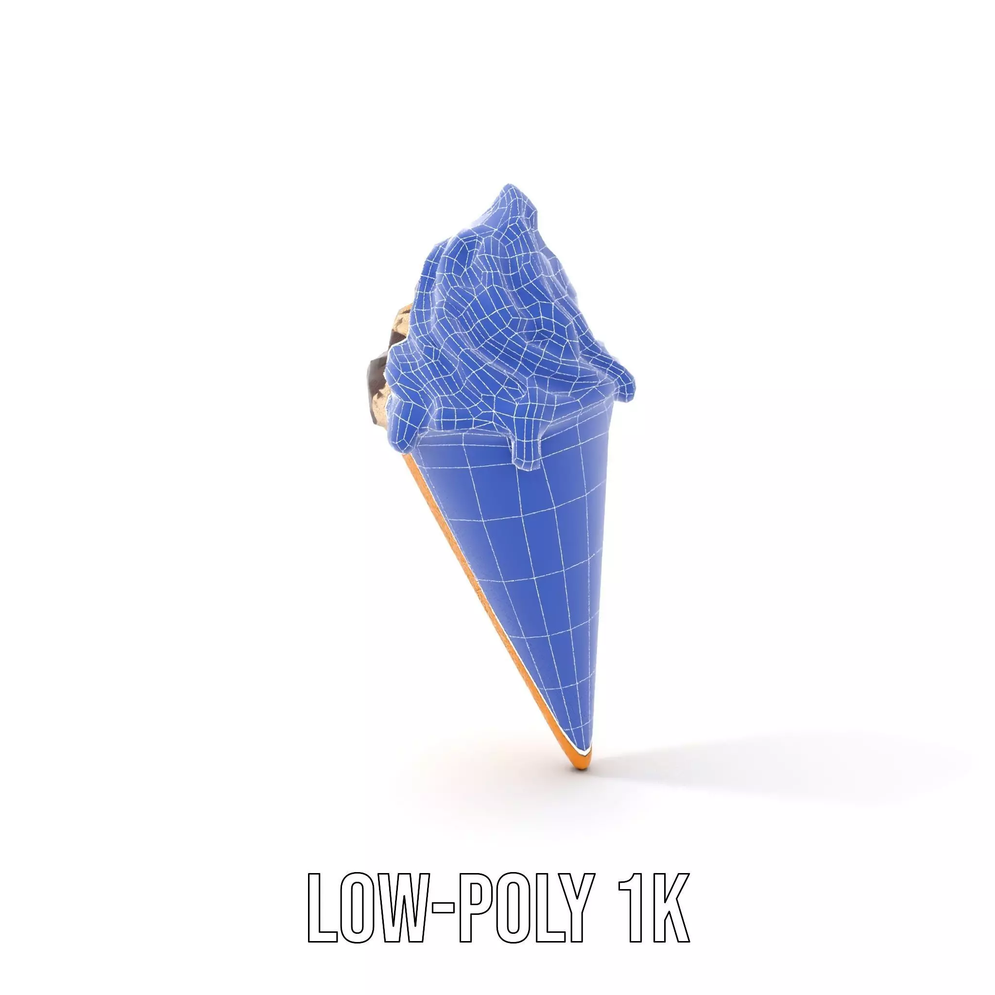 Chocolate Drizzle Ice Cream Cone model pack Low-poly 3D model_29
