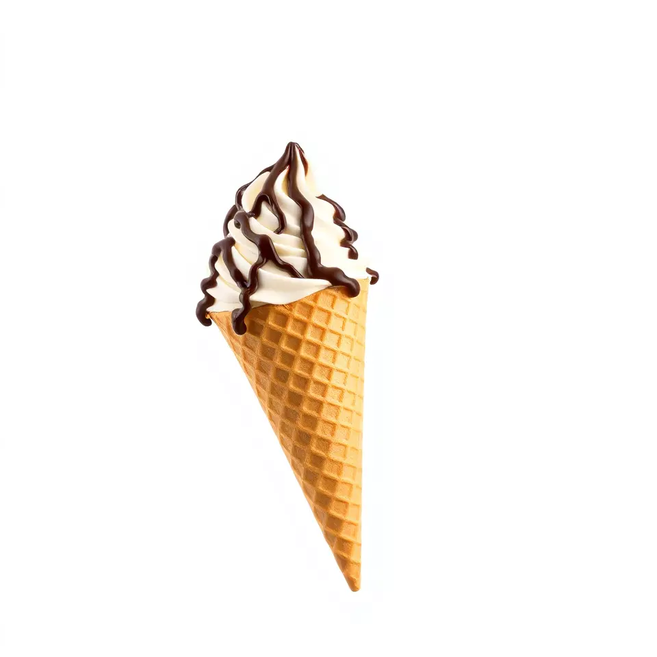 Chocolate Drizzle Ice Cream Cone model pack Low-poly 3D model_3