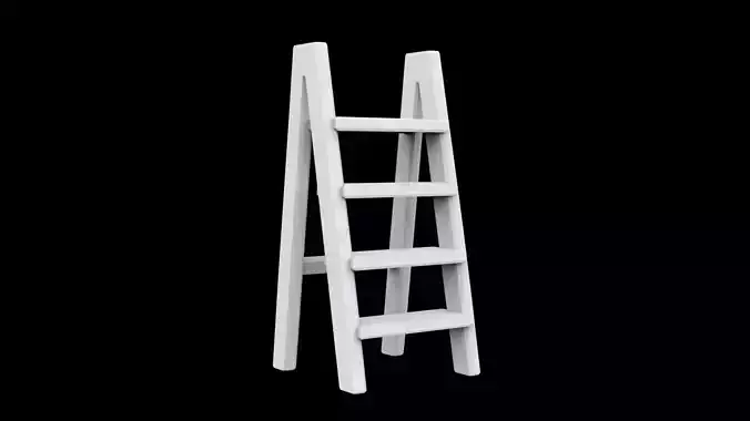 Ladder Step Shelf 3D Print Model