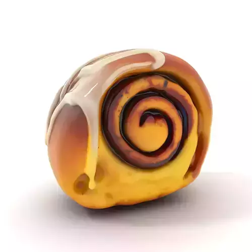 Glazed Cinnamon Roll model pack