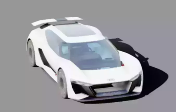 2018 Audi PB18 E-tron Concept THX  Free low-poly 3D model