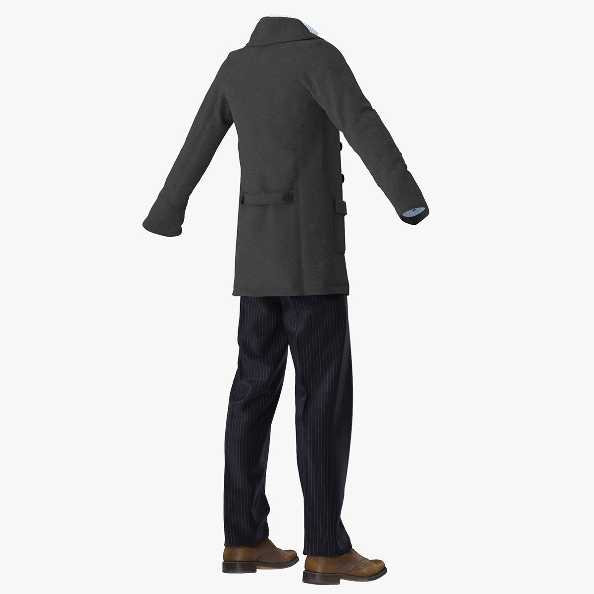 Male Casual Clothes 3D model_9